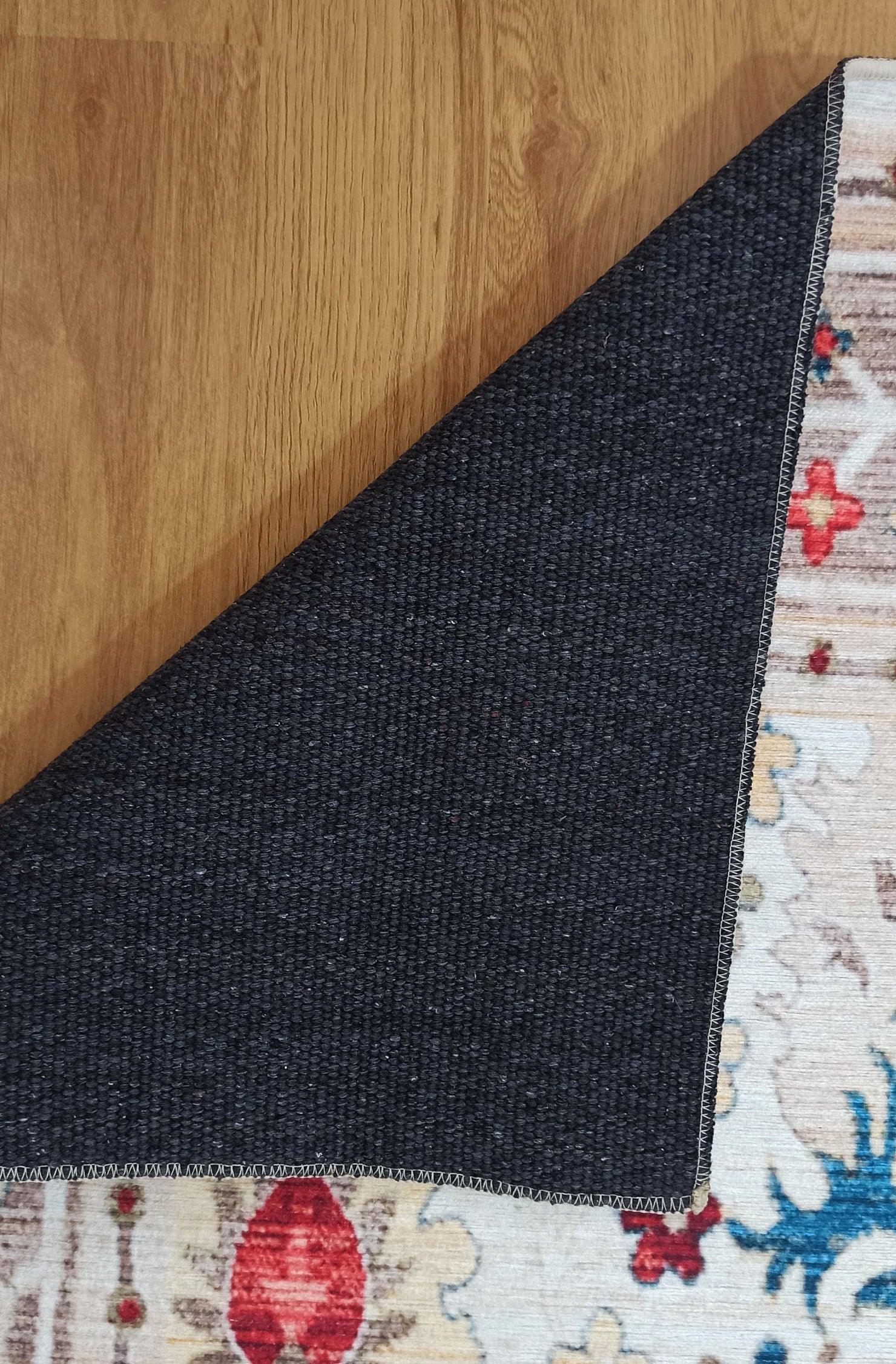 Zanan Rug Turkish Beige Ivory Vintage Colorful Pattern Rug