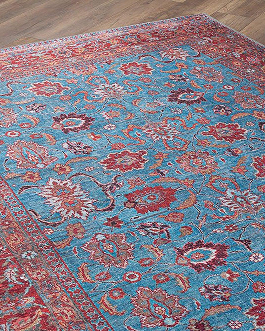 Zara Rug Persian Teal Red Rug Floral Rug
