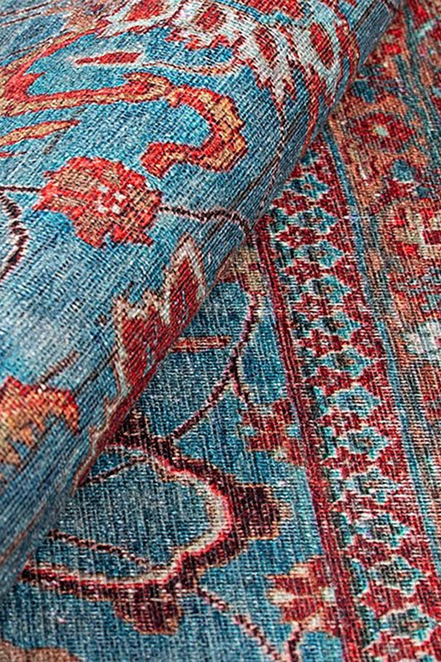 Zara Rug Persian Teal Red Rug Floral Rug