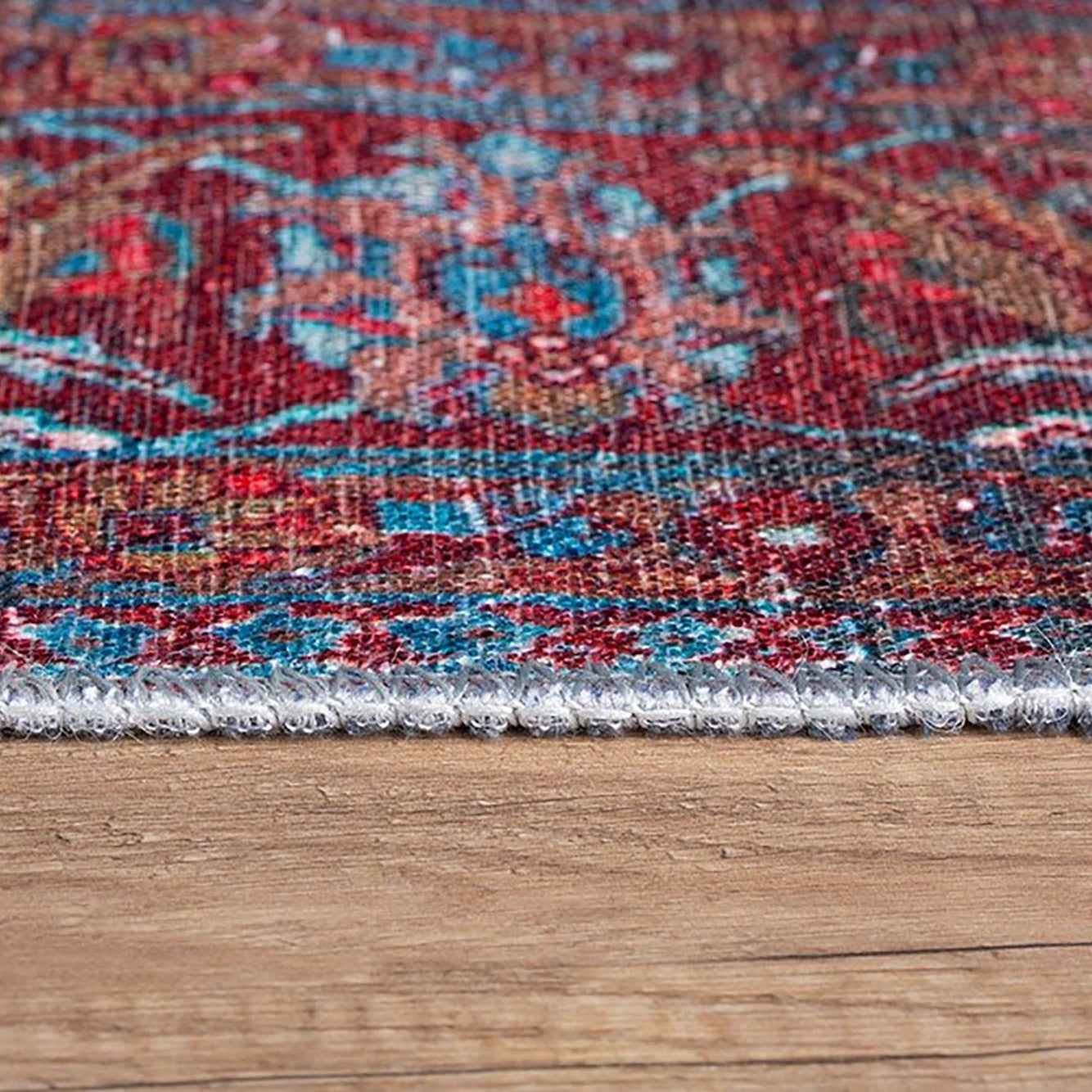 Zara Rug Persian Teal Red Rug Floral Rug