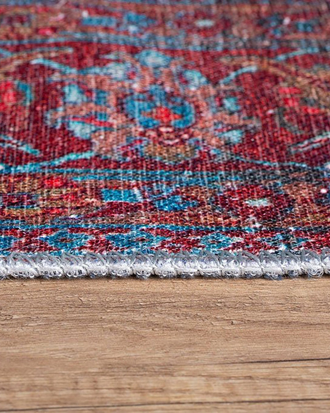 Zara Rug Persian Teal Red Rug Floral Rug