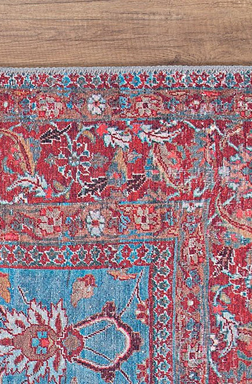 Zara Rug Persian Teal Red Rug Floral Rug