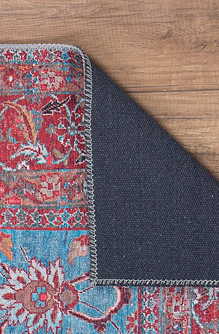 Zara Rug Persian Teal Red Rug Floral Rug