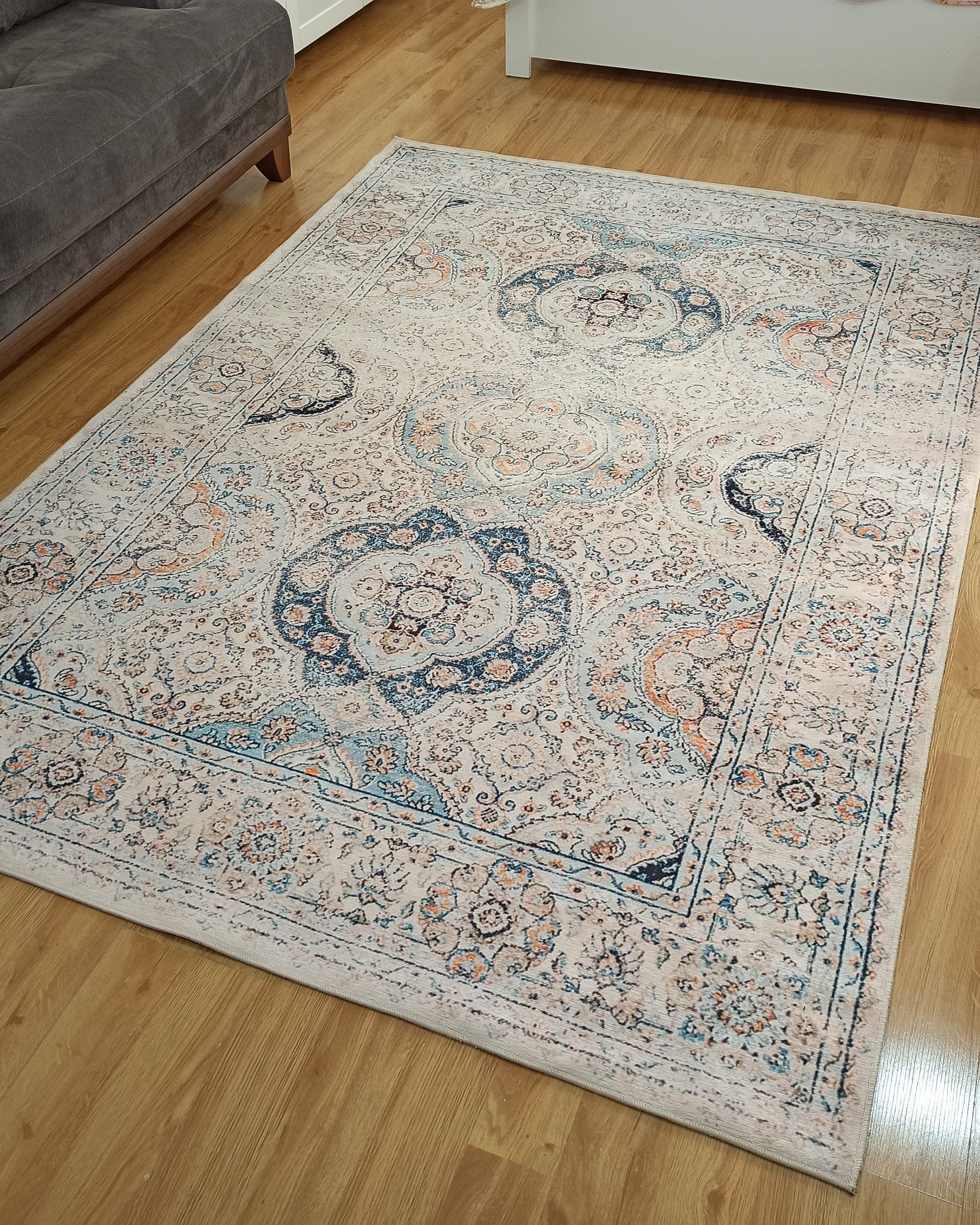 Zayra Rug Persian style Natural Ivory Beige Rug