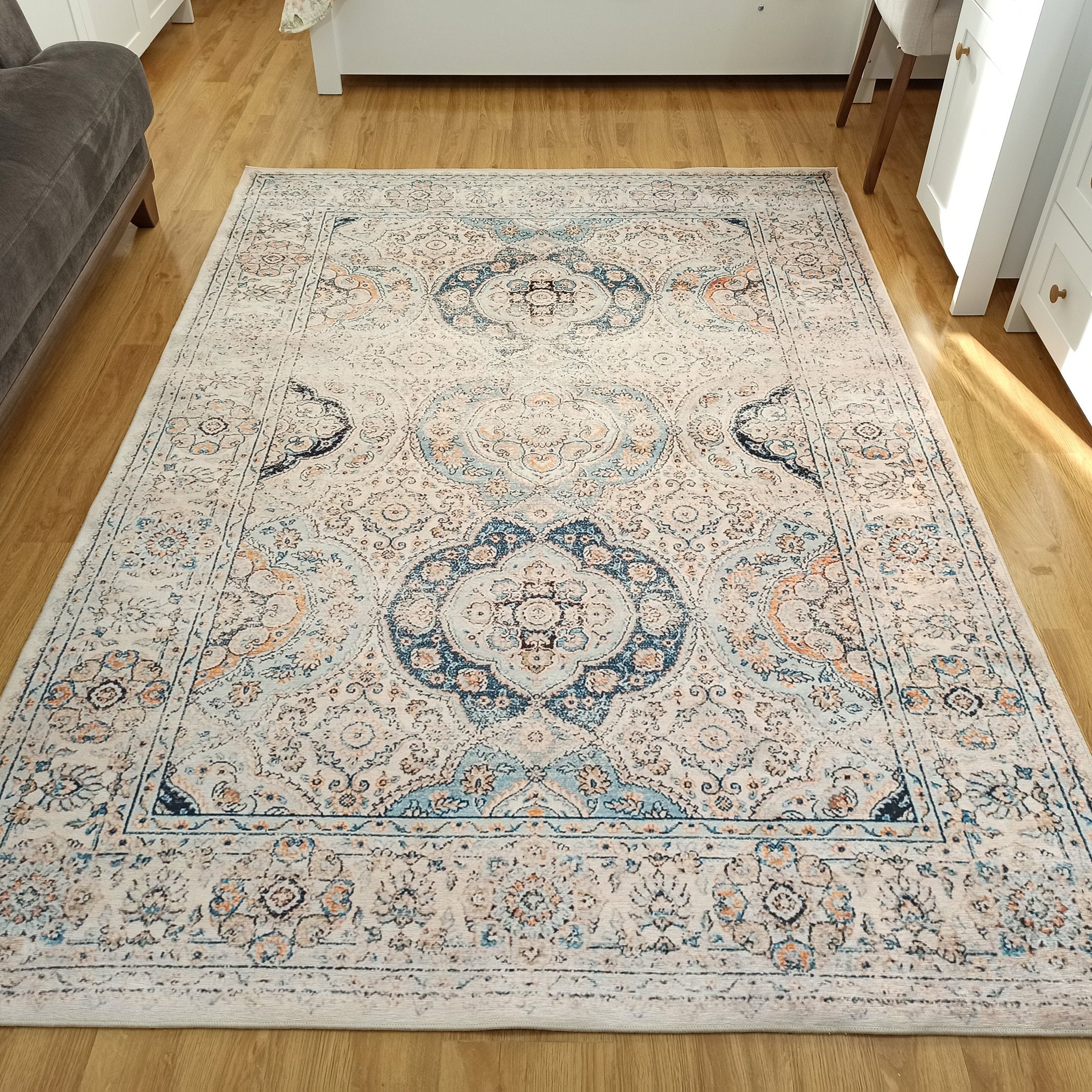 Zayra Rug Persian style Natural Ivory Beige Rug