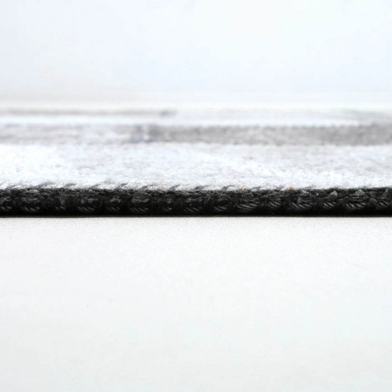 Zella Distressed Patchwork Turkish Light Gray Rug