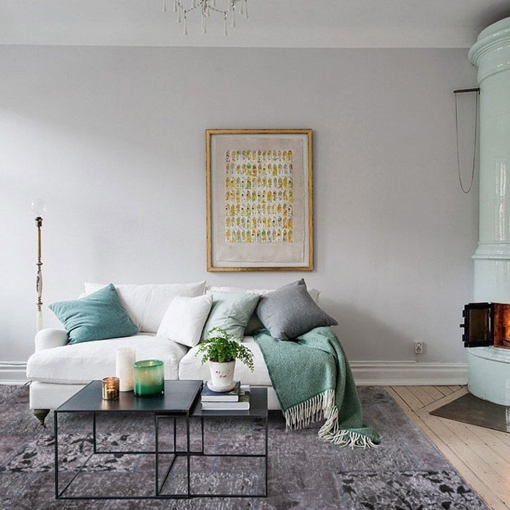 Zia Distressed Patchwork Vintage Gray Black Rug