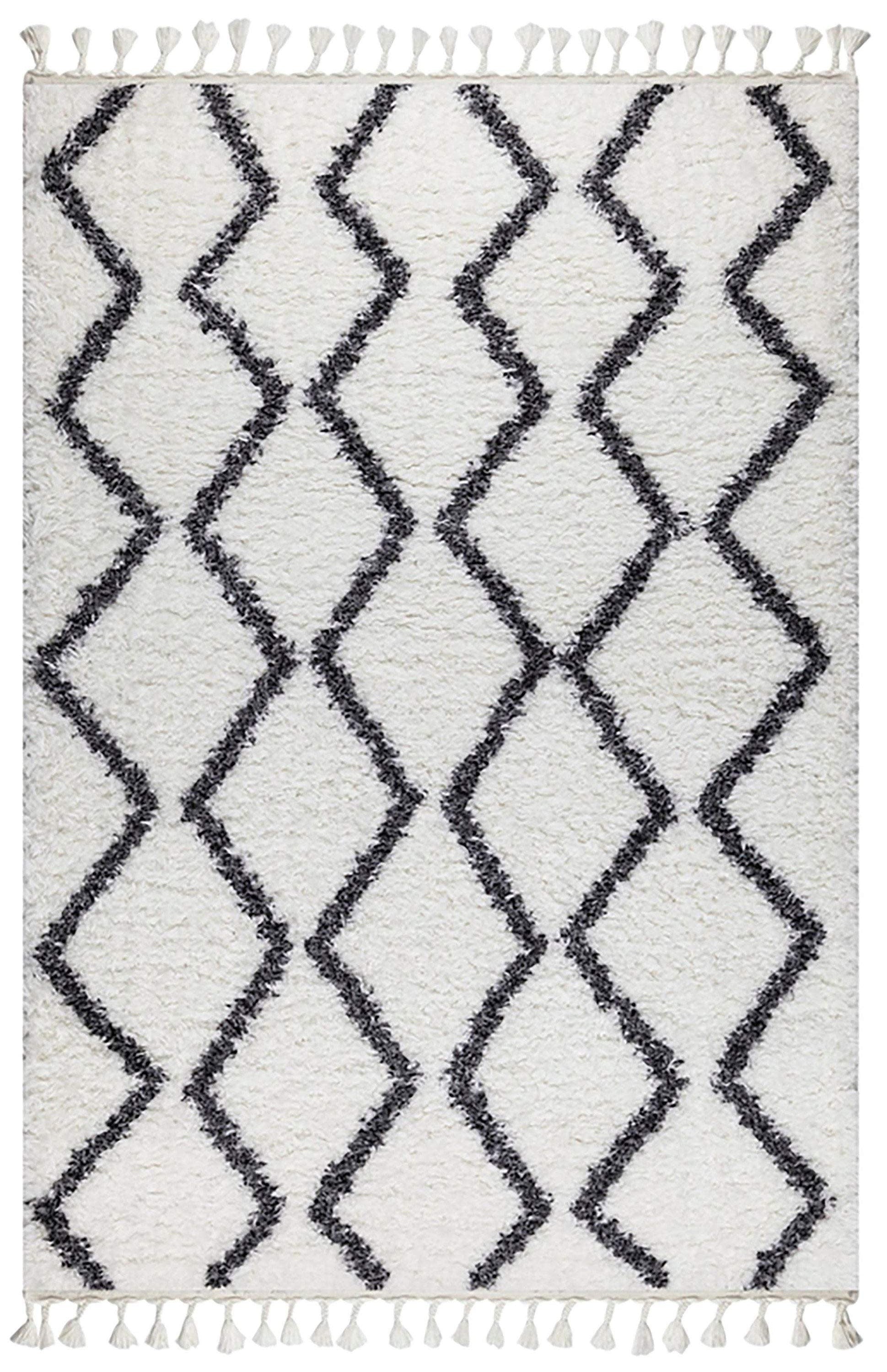 Zora Moroccan Berber Neutral white Rug