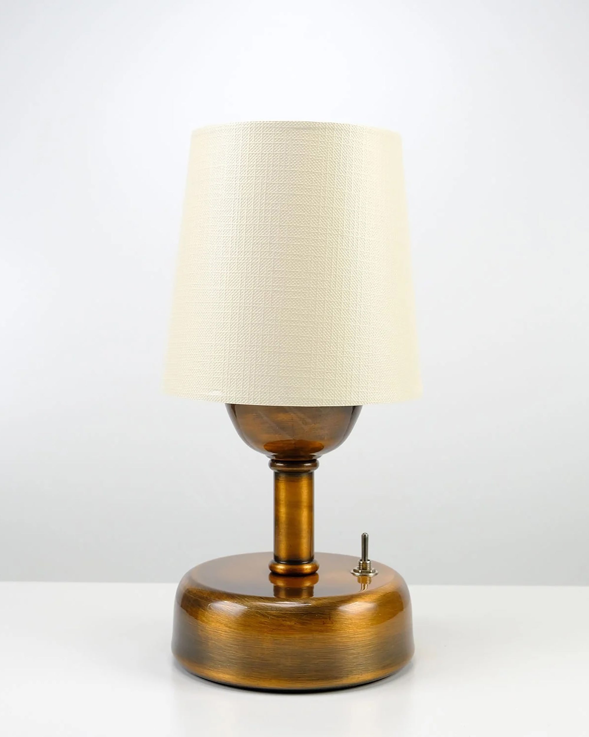 8-inch Vintage Copper Cordless LED Table Lamp