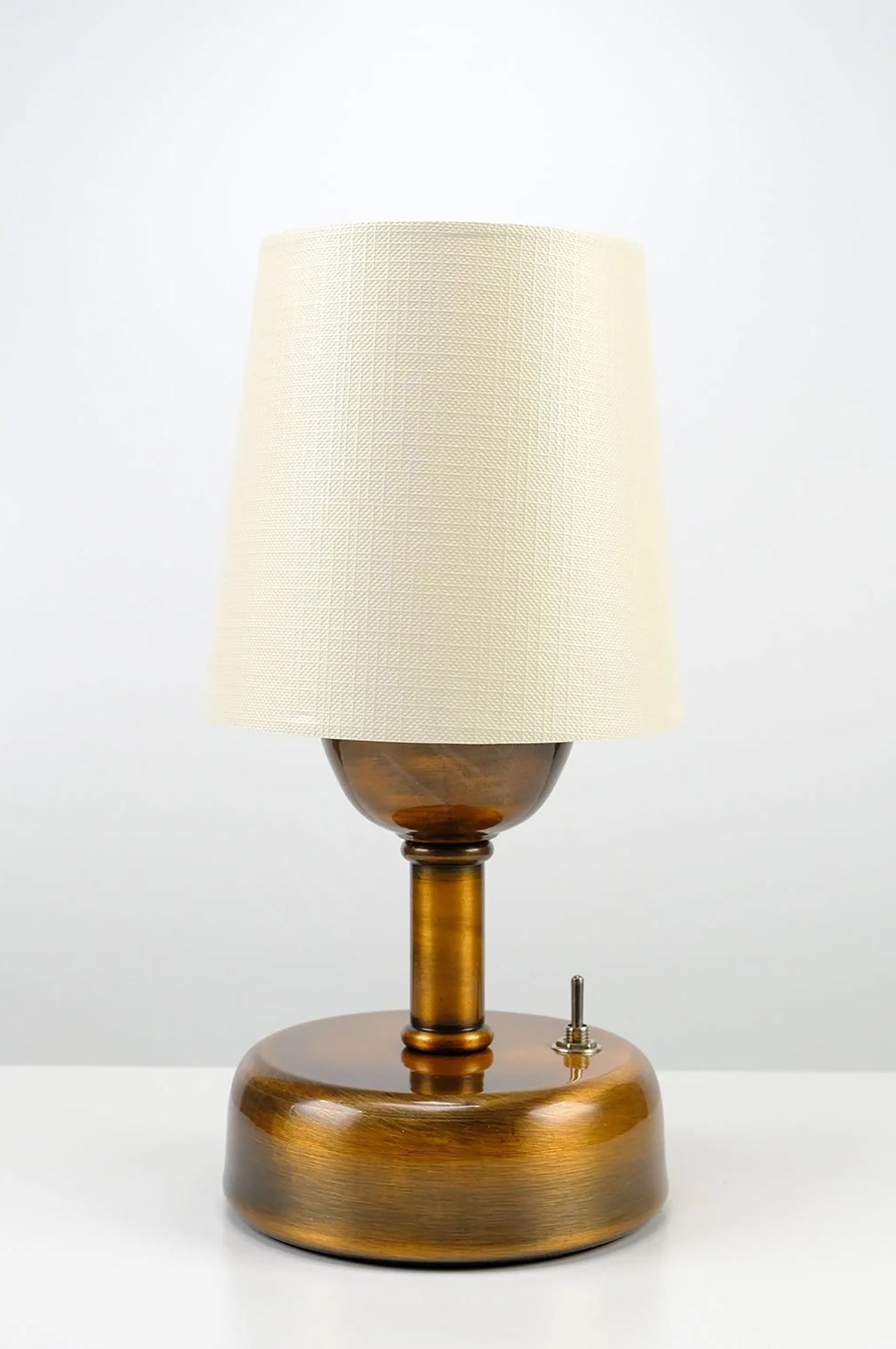 8-inch Vintage Copper Cordless LED Table Lamp