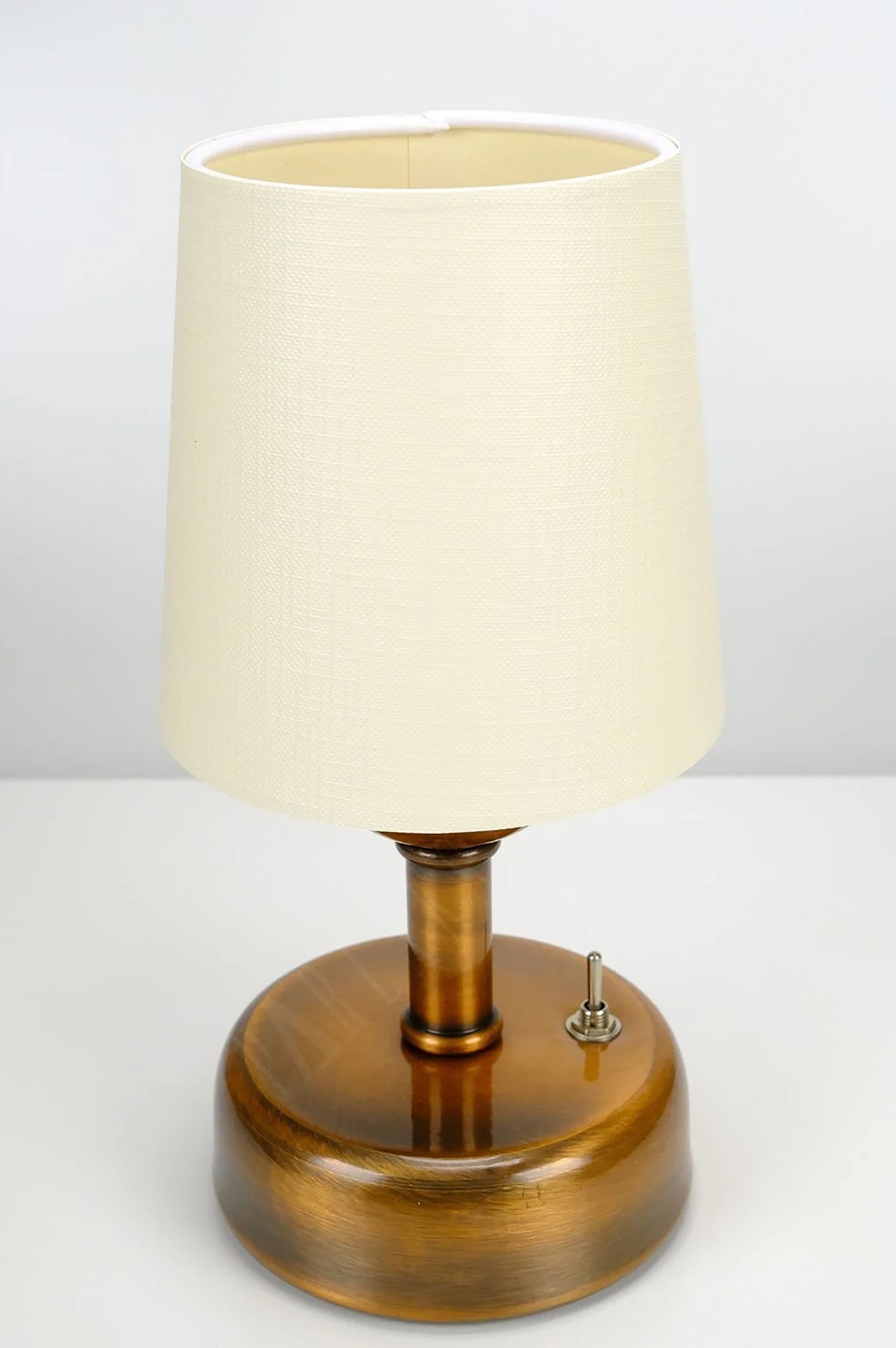 8-inch Vintage Copper Cordless LED Table Lamp