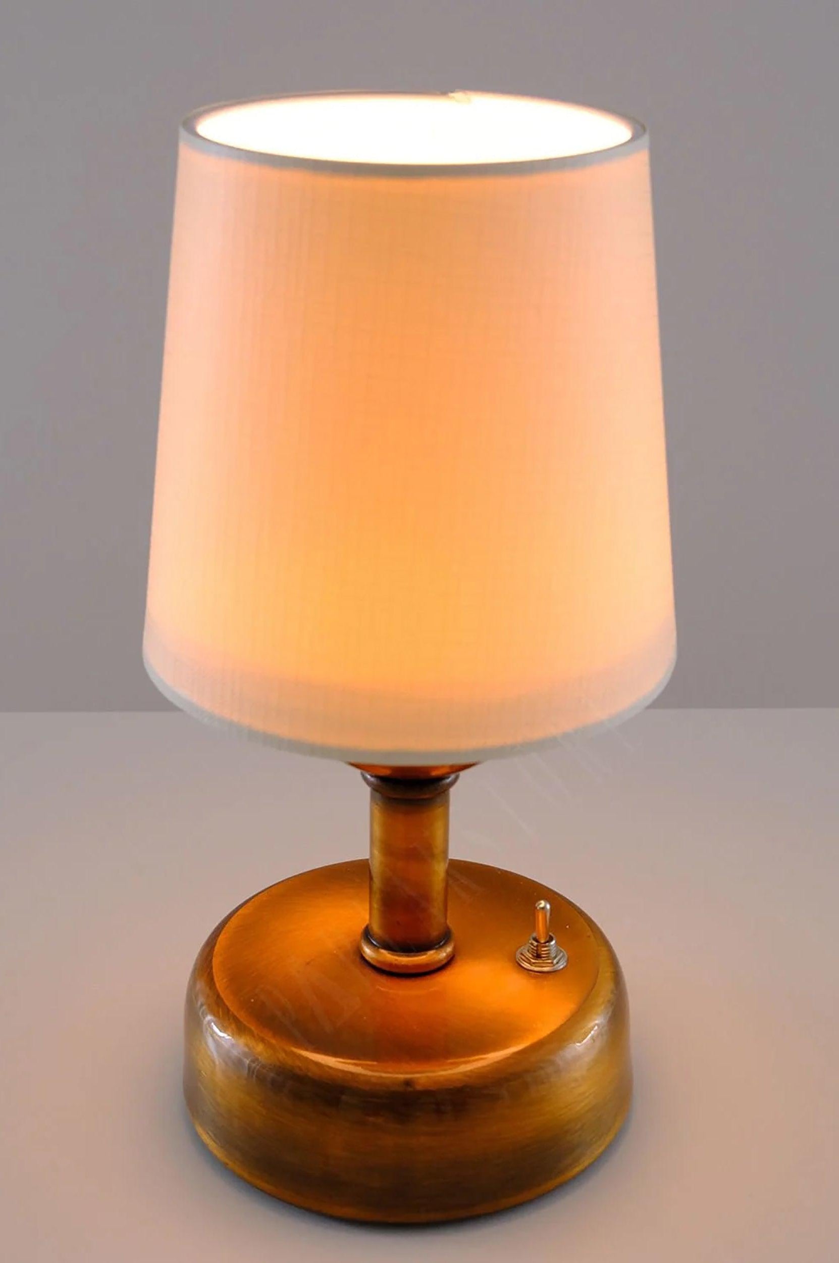 8-inch Vintage Copper Cordless LED Table Lamp