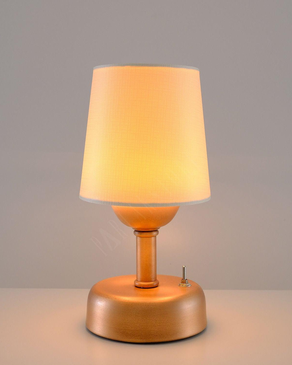 8-inch Vintage Copper Cordless LED Table Lamp