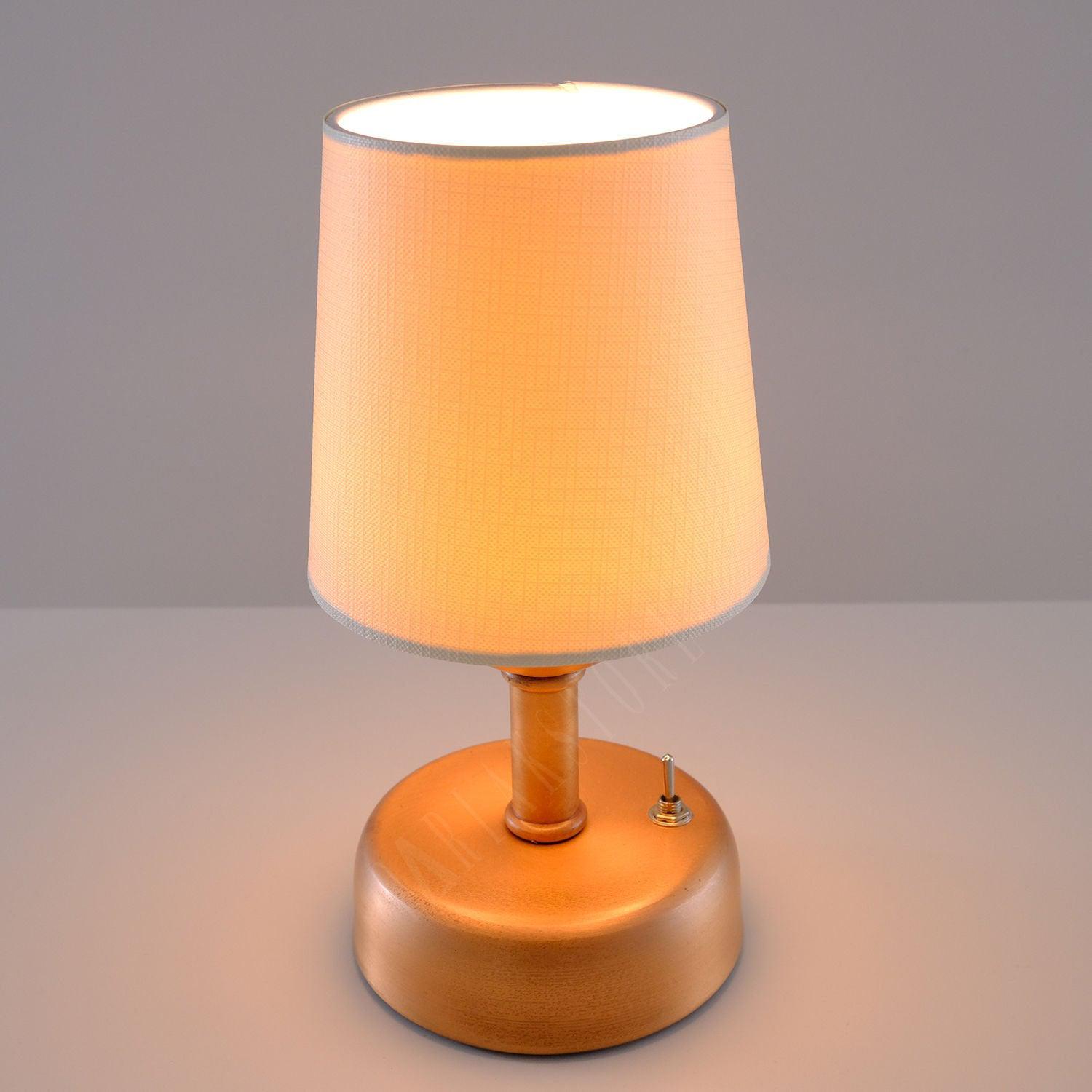 8-inch Vintage Copper Cordless LED Table Lamp