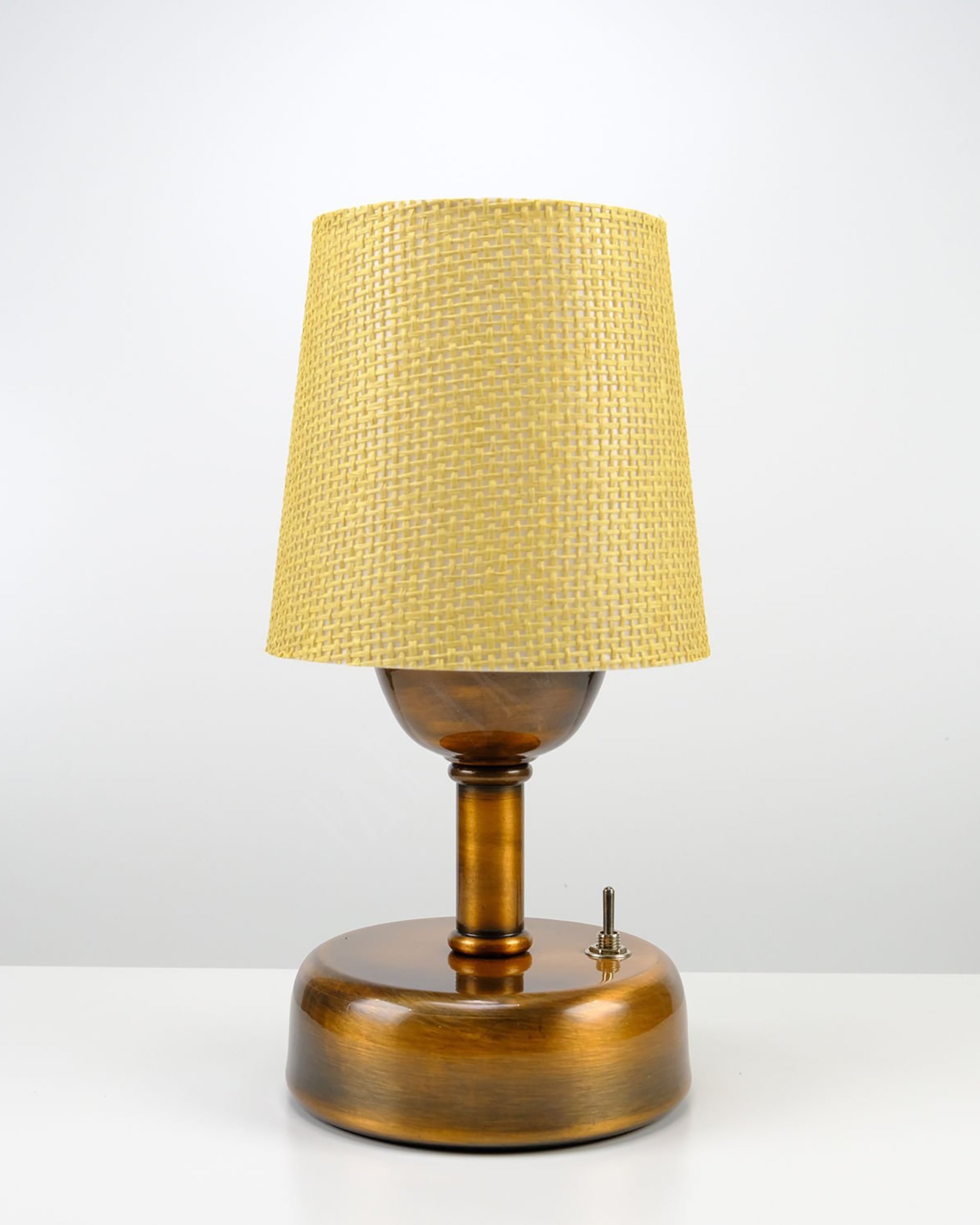 8-inch Vintage Copper Cordless LED Table Lamp