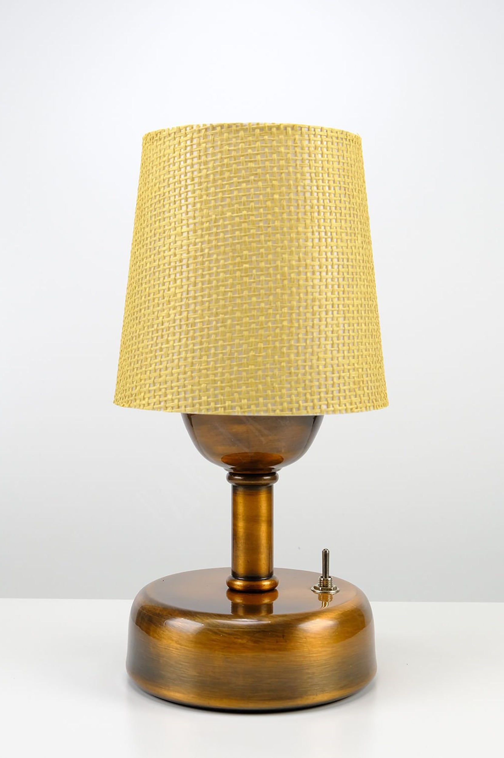 8-inch Vintage Copper Cordless LED Table Lamp