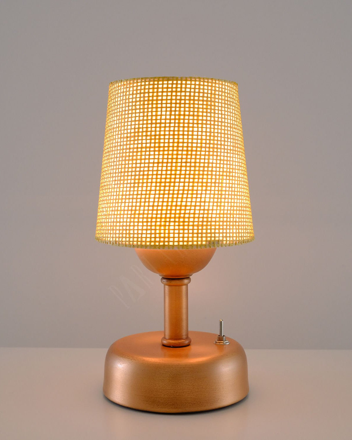 8-inch Vintage Copper Cordless LED Table Lamp