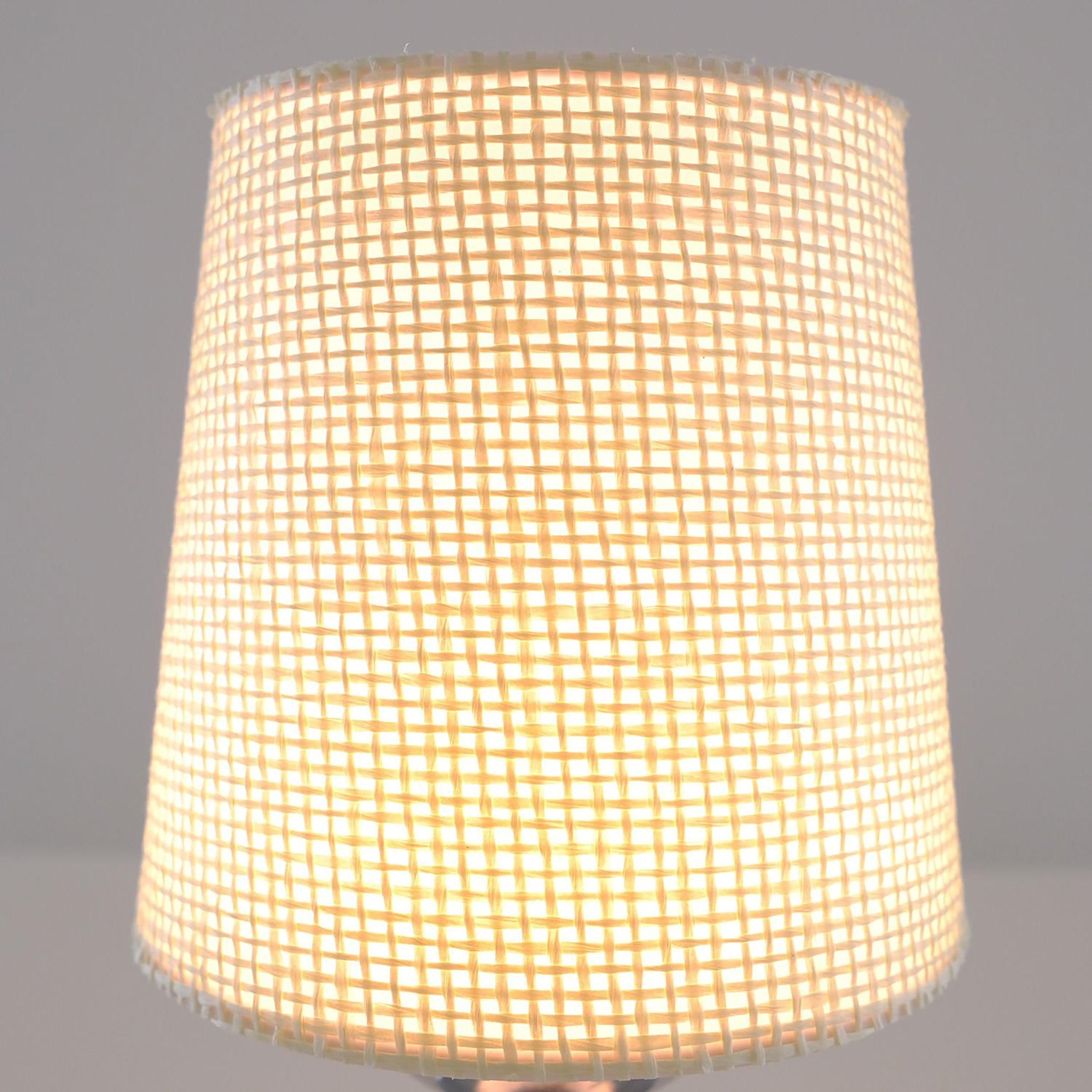 8-inch Vintage Silver Cordless LED Table Lamp