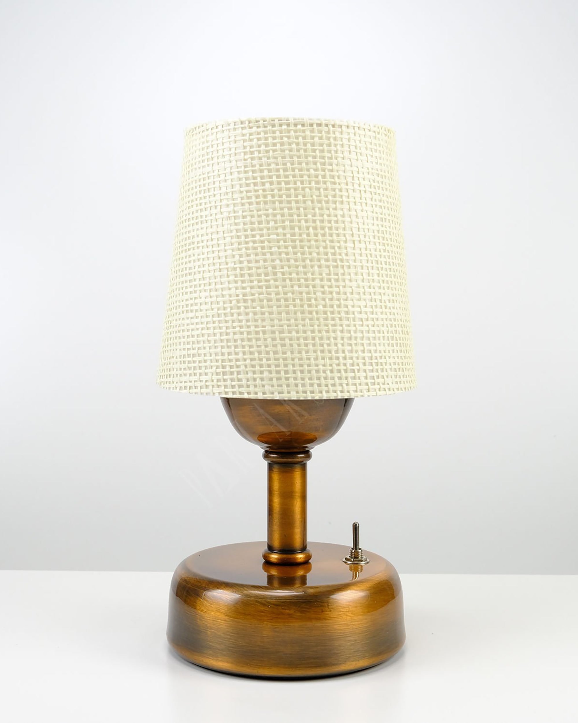 8-inch Vintage Copper Cordless LED Table Lamp