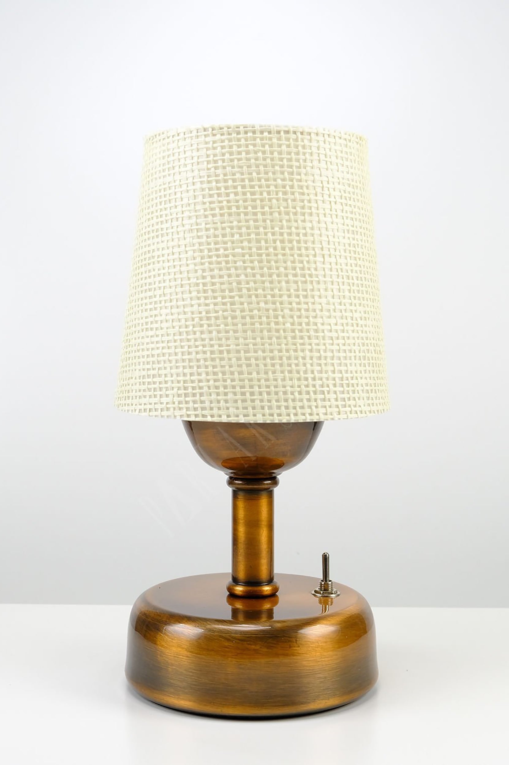 8-inch Vintage Copper Cordless LED Table Lamp