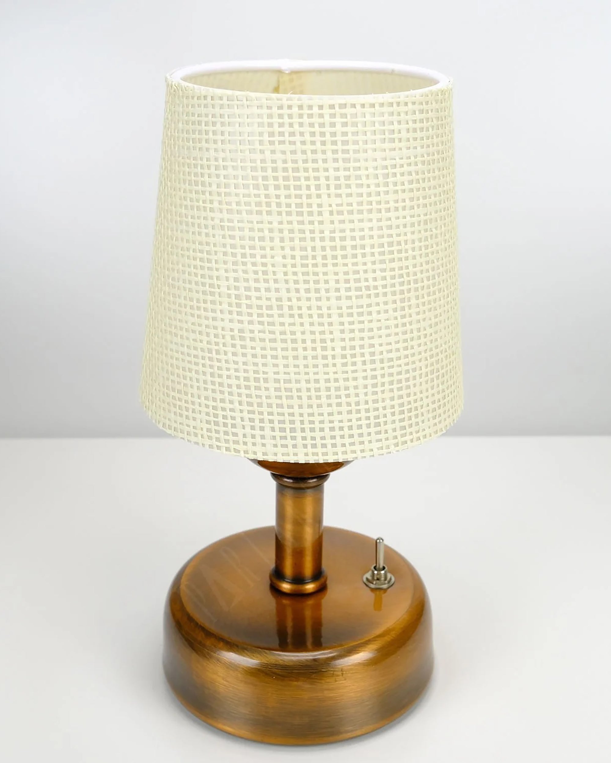 8-inch Vintage Copper Cordless LED Table Lamp