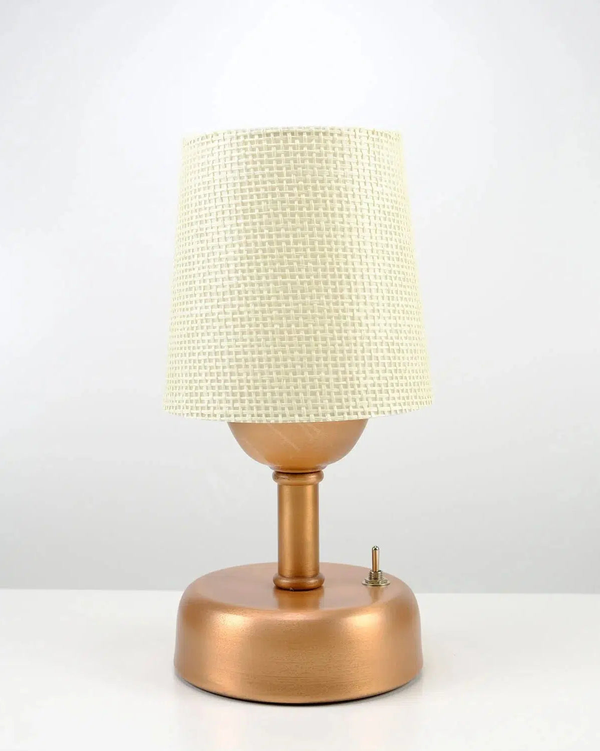 8-inch Vintage Copper Cordless LED Table Lamp