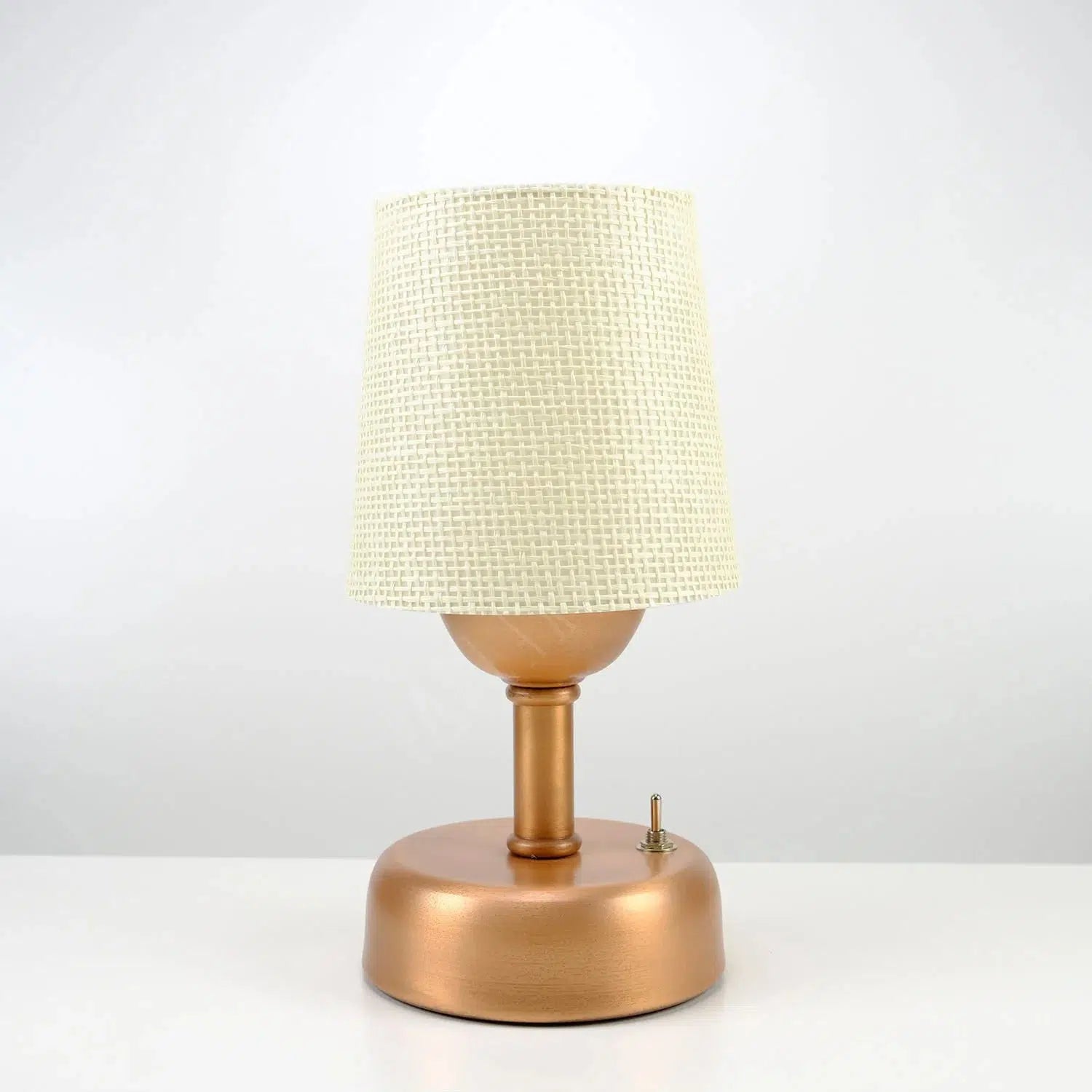 8-inch Vintage Copper Cordless LED Table Lamp