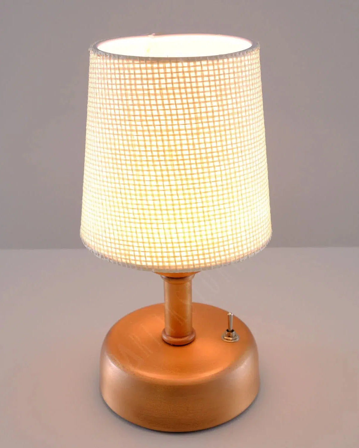 8-inch Vintage Copper Cordless LED Table Lamp