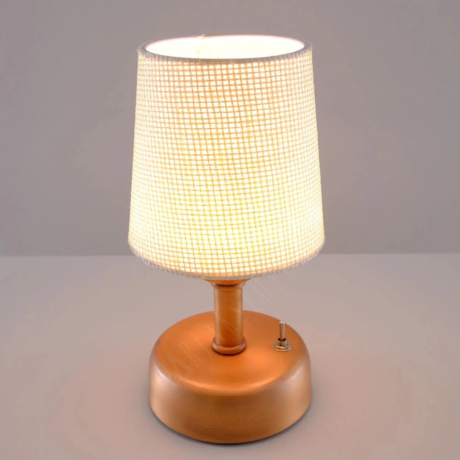 8-inch Vintage Copper Cordless LED Table Lamp