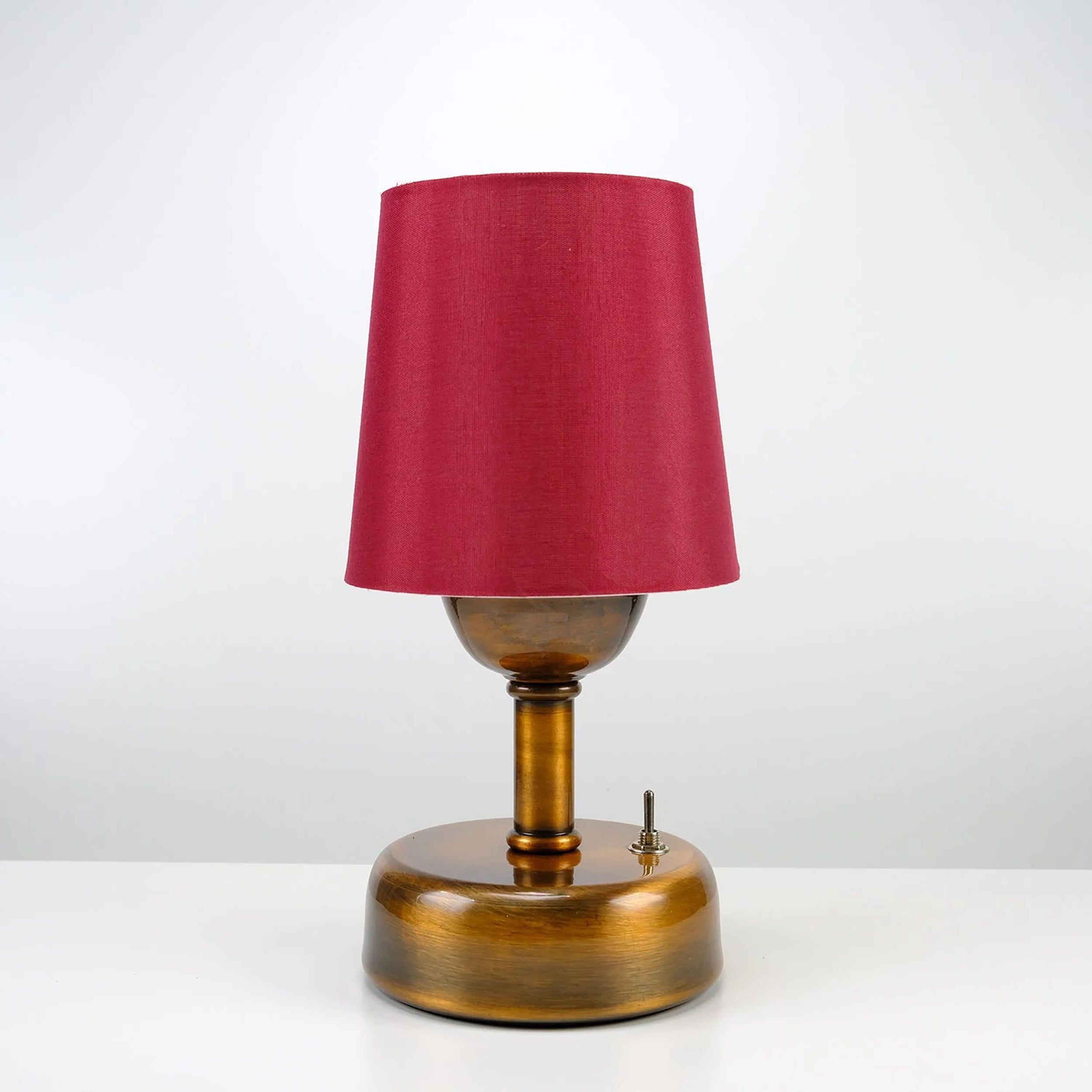 8-inch Vintage Copper Cordless LED Table Lamp