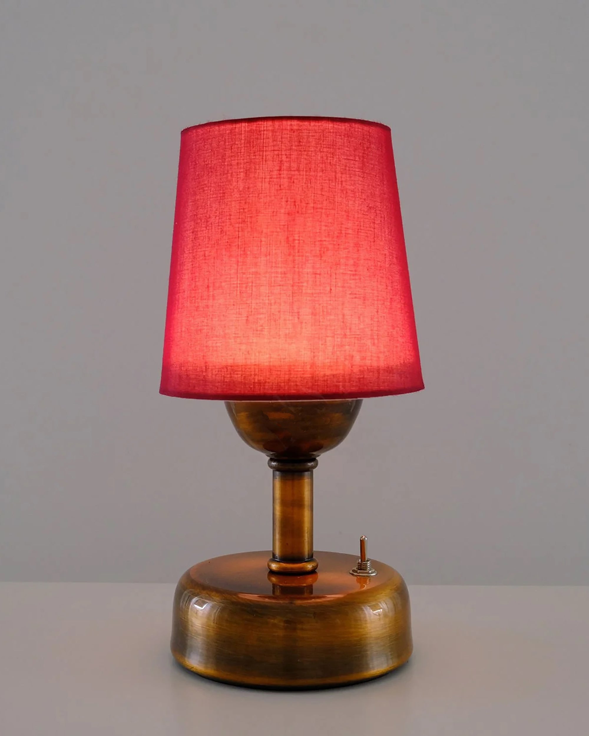 8-inch Vintage Copper Cordless LED Table Lamp