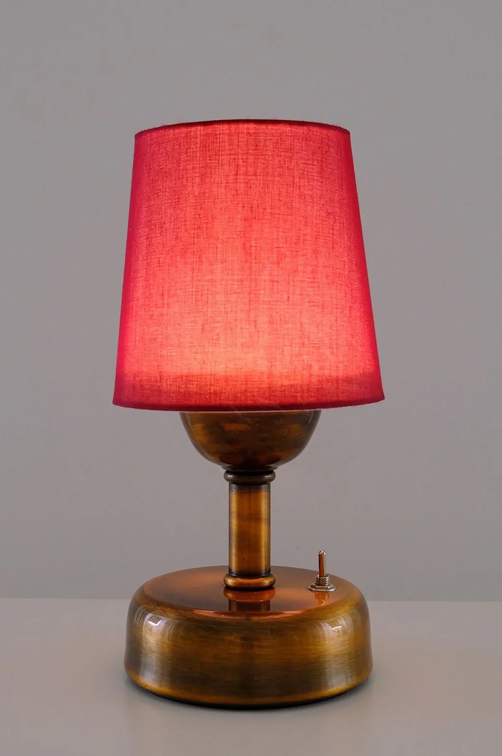 8-inch Vintage Copper Cordless LED Table Lamp