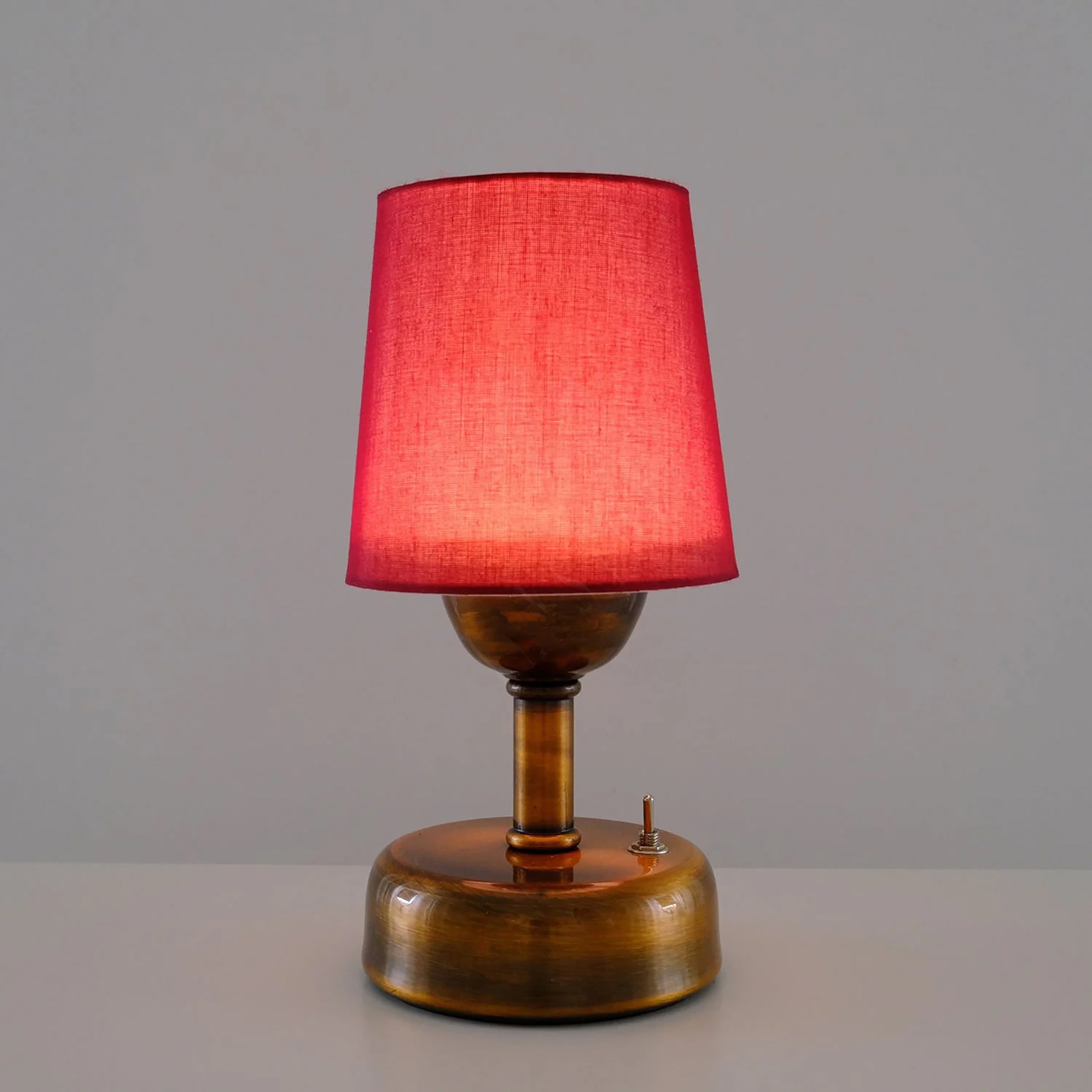 8-inch Vintage Copper Cordless LED Table Lamp