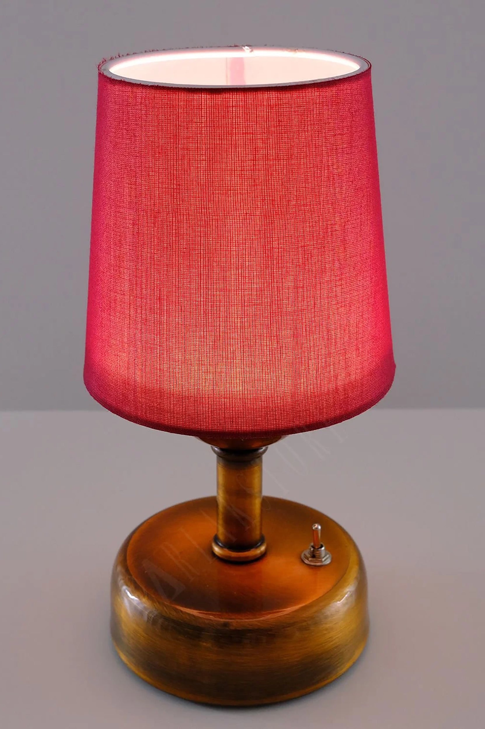 8-inch Vintage Copper Cordless LED Table Lamp
