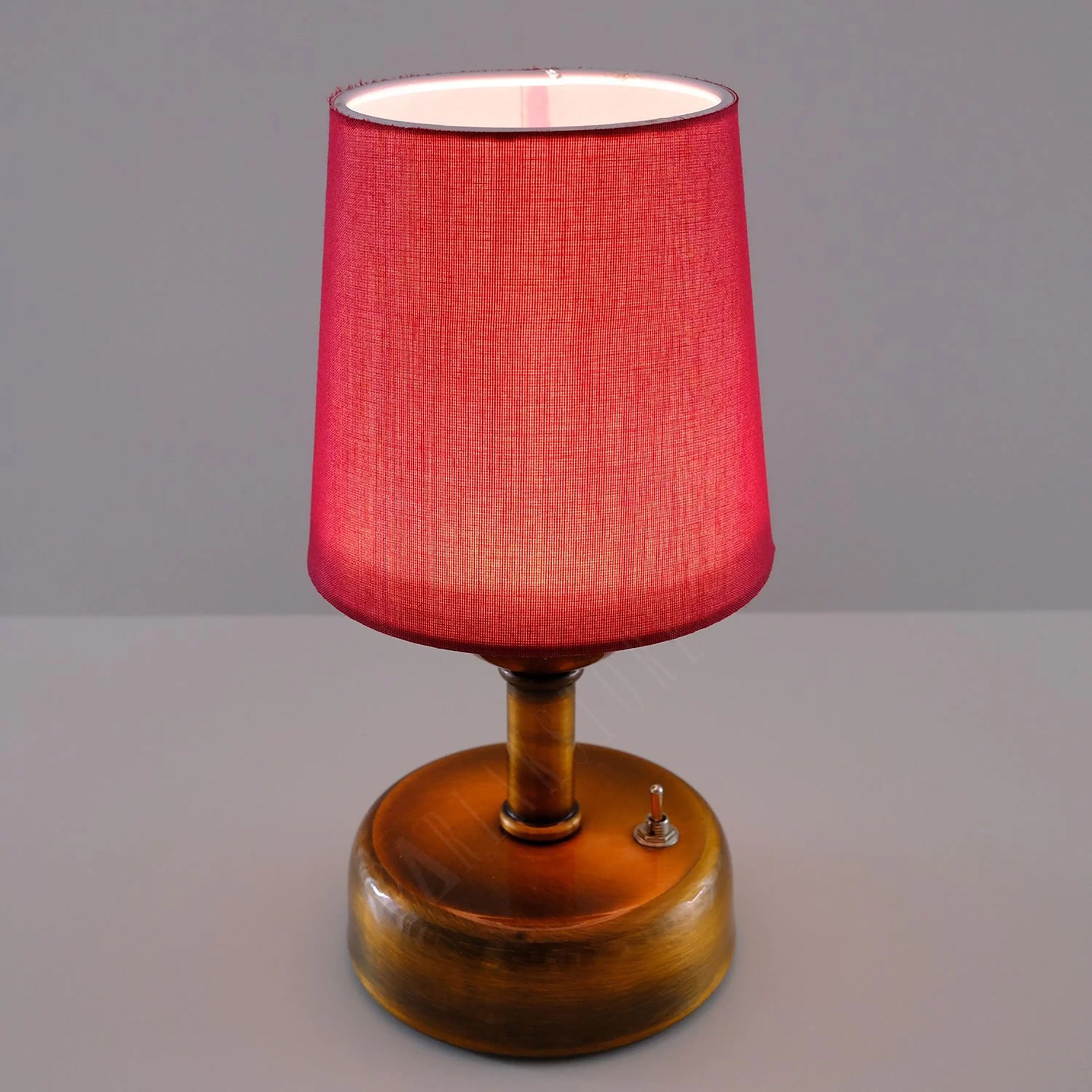 8-inch Vintage Copper Cordless LED Table Lamp