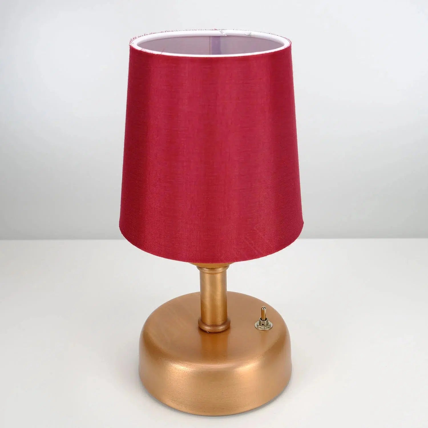 8-inch Vintage Copper Cordless LED Table Lamp
