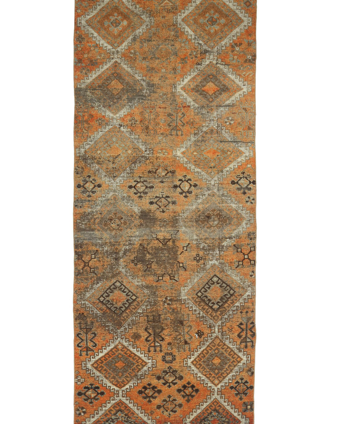 Tribal Antique Anatolian Hallway Runner Rug