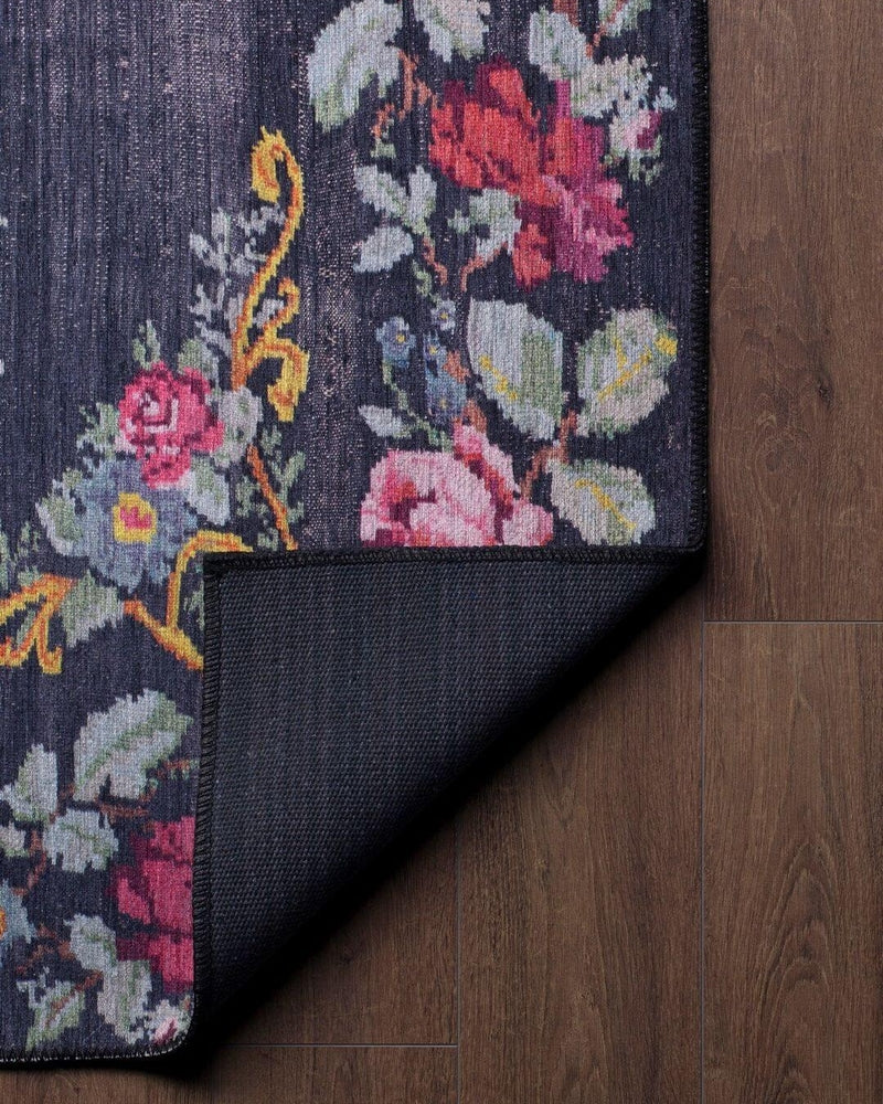 Gul Turkish Floral Red Pink Green Rug