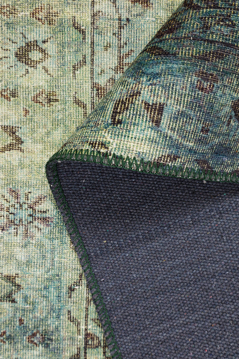 Linda Rug Turkish Muted Green Barn Rug