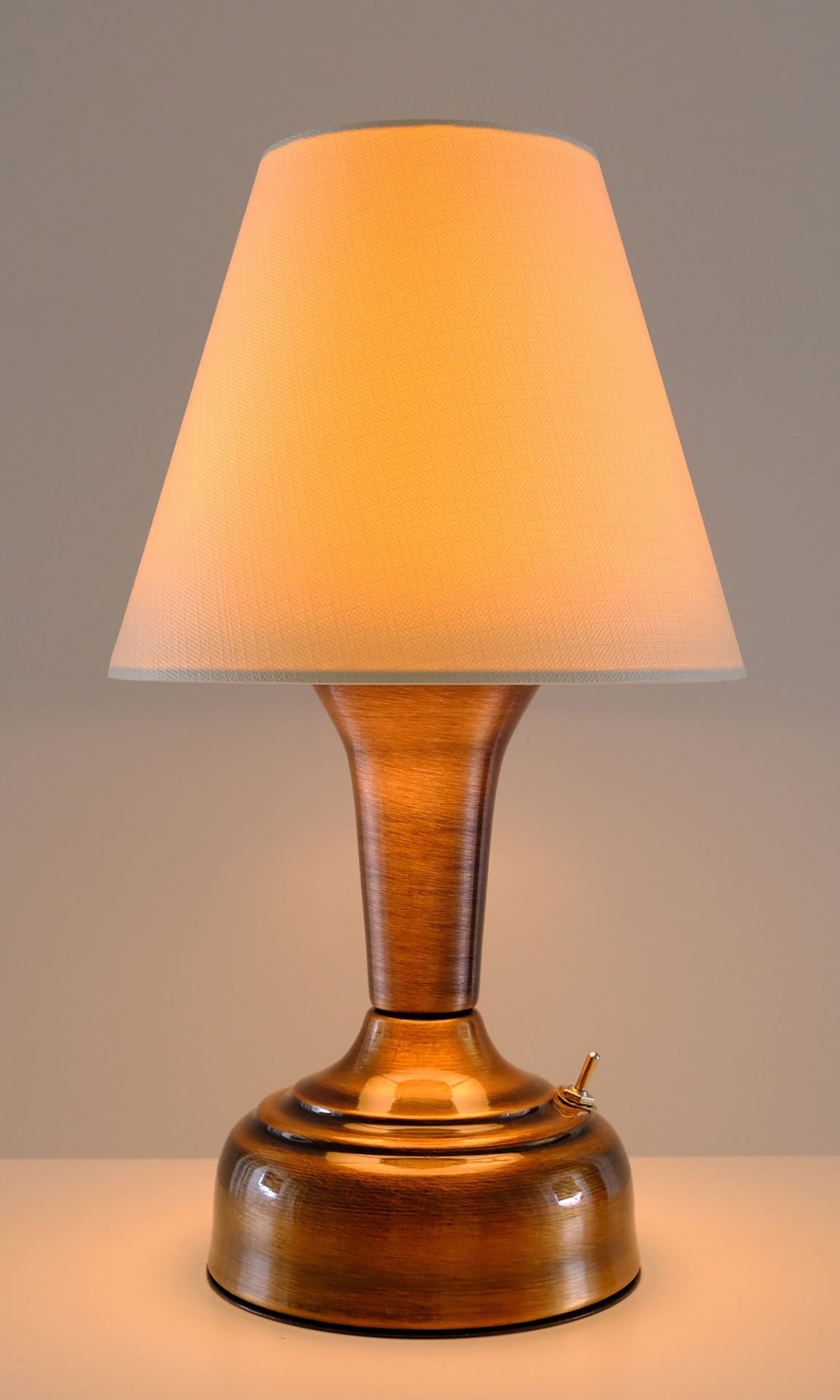11-inch Vintage Copper Cordless LED Table Lamp