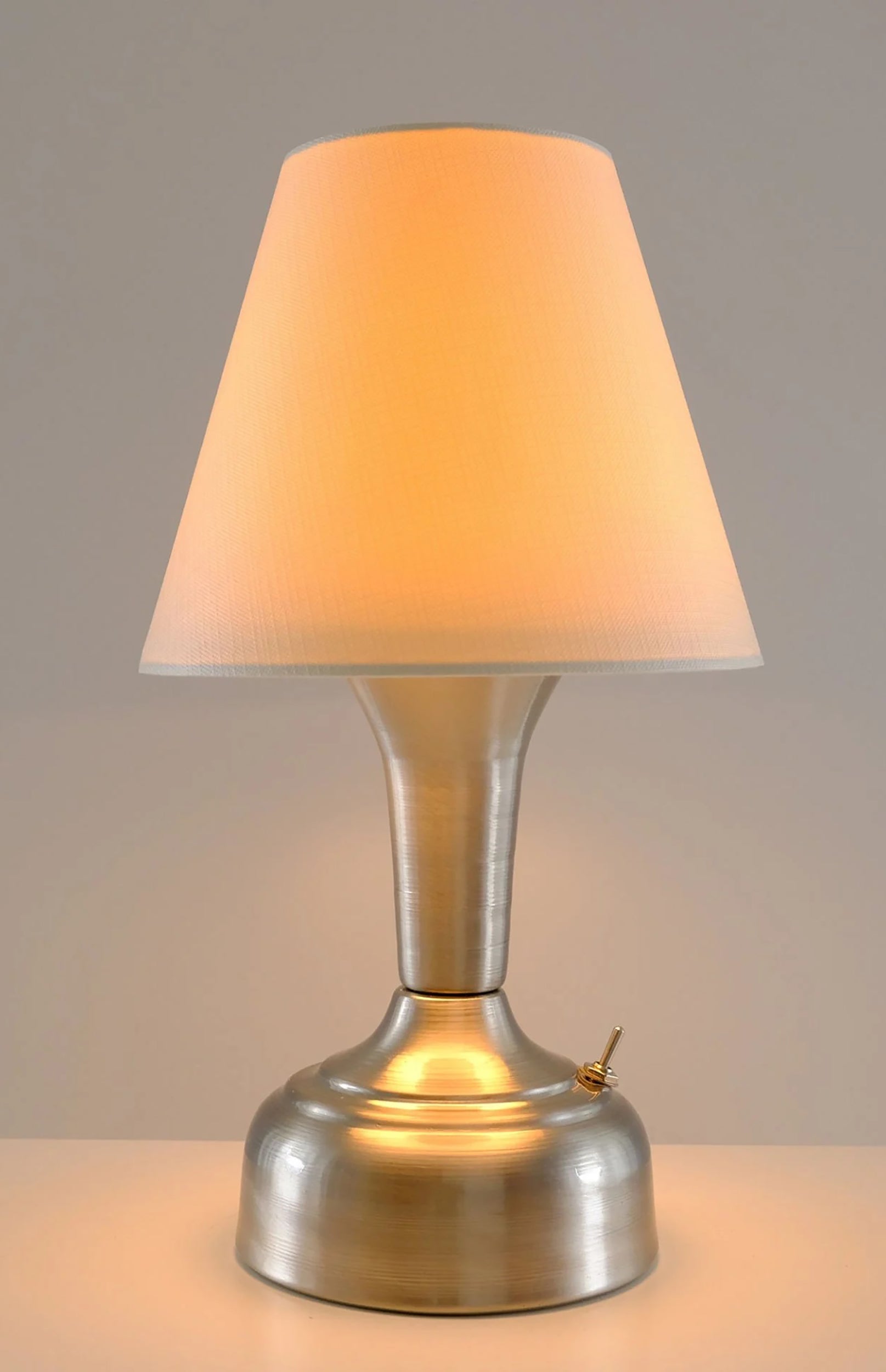 11-inch Vintage Silver Cordless LED Table Lamp