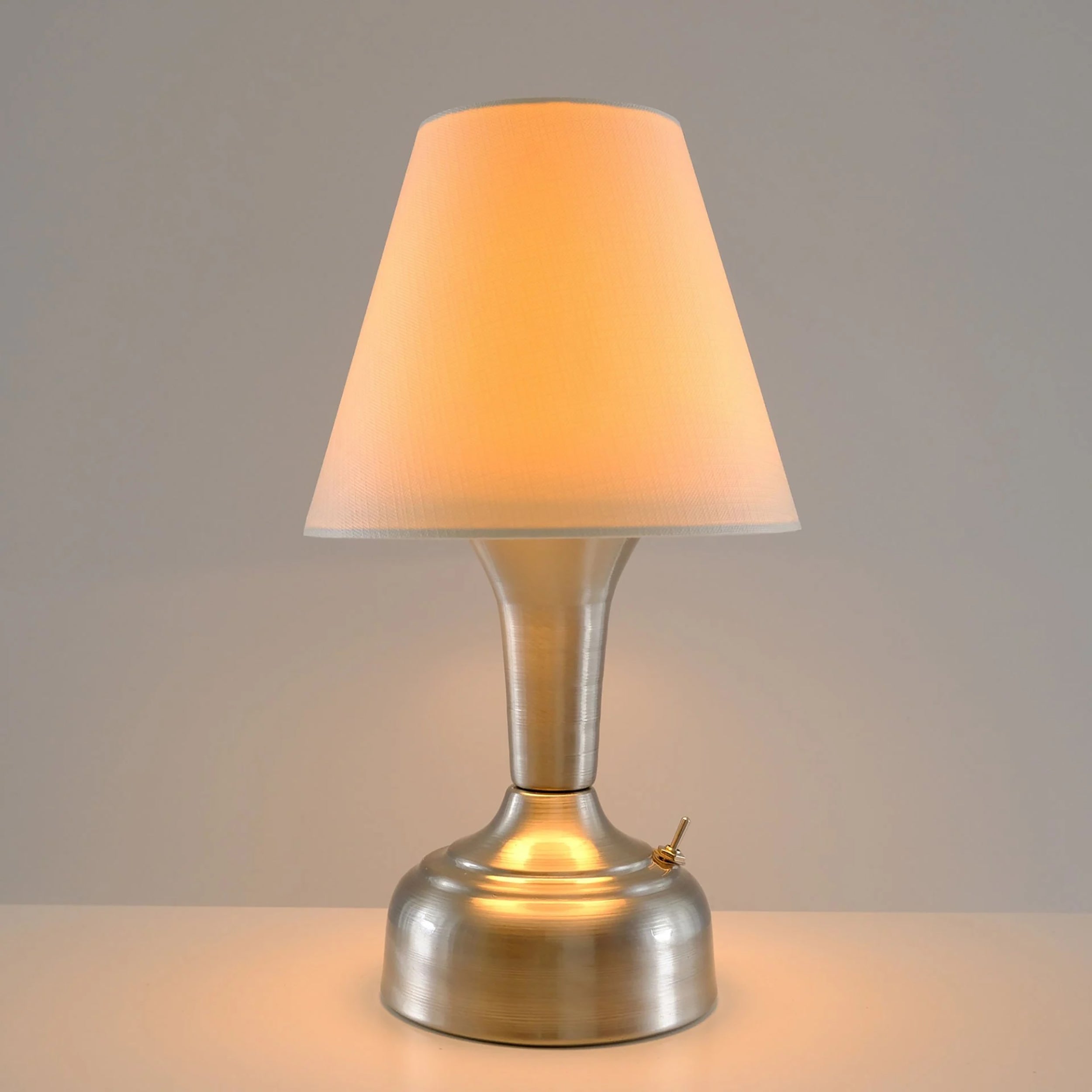 11-inch Vintage Silver Cordless LED Table Lamp