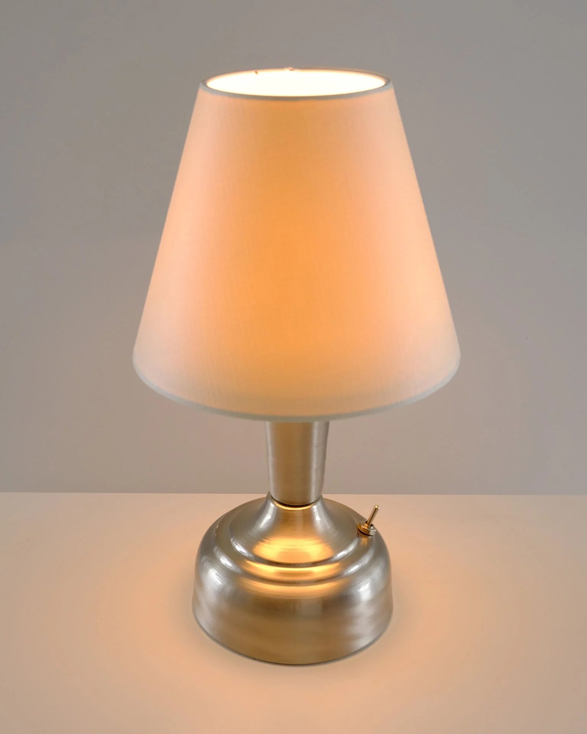 11-inch Vintage Silver Cordless LED Table Lamp