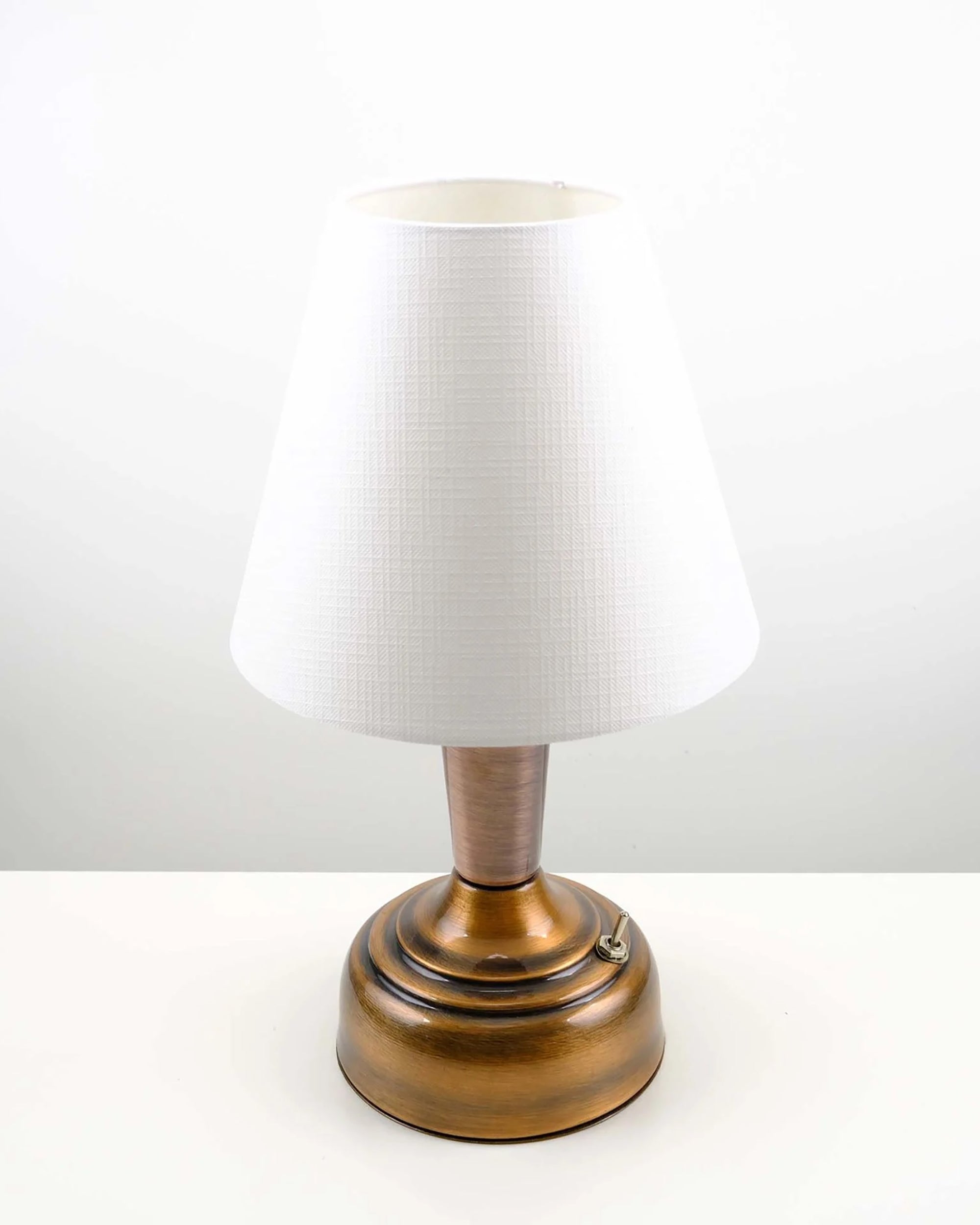 11-inch Vintage Copper Cordless LED Table Lamp