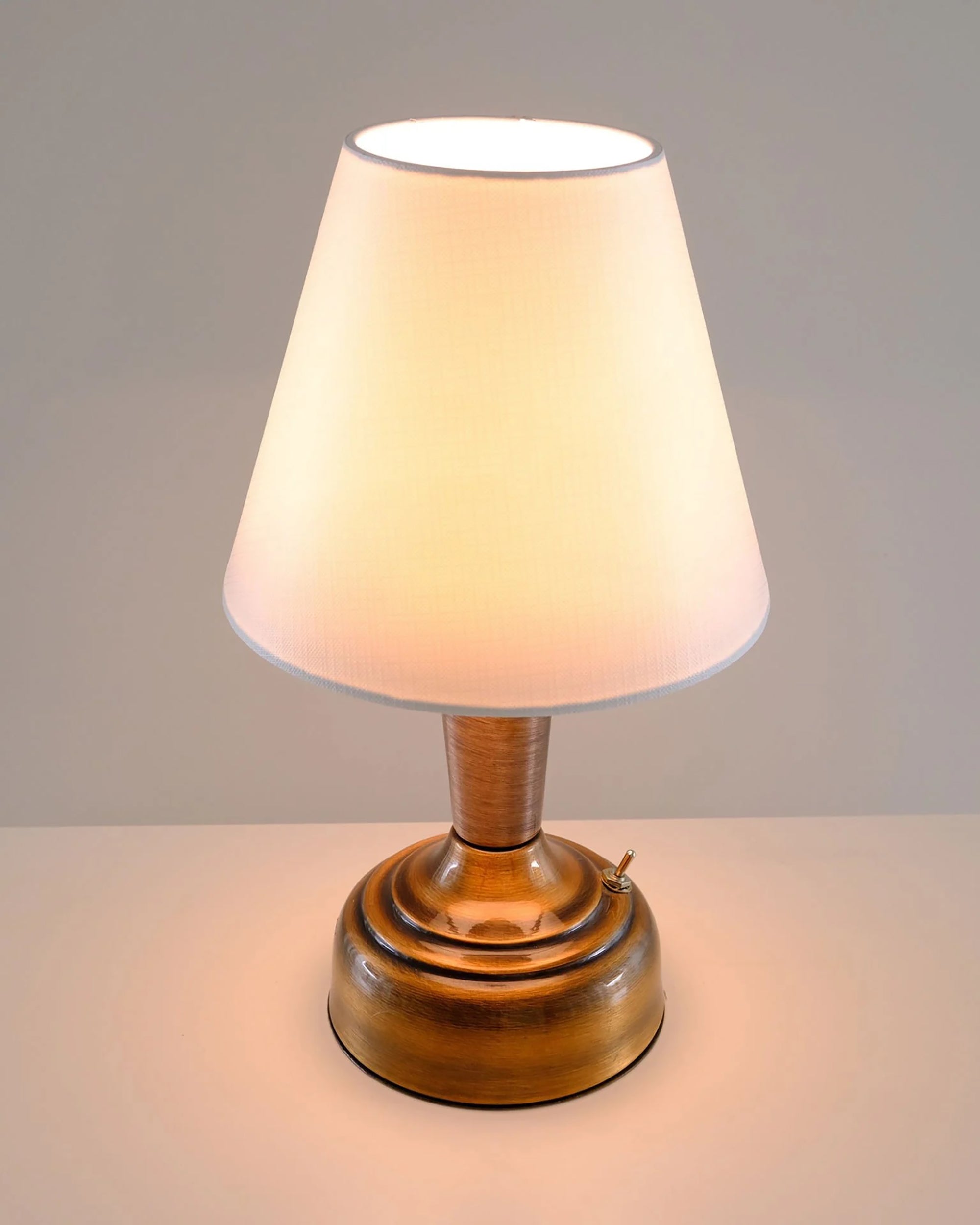 11-inch Vintage Copper Cordless LED Table Lamp