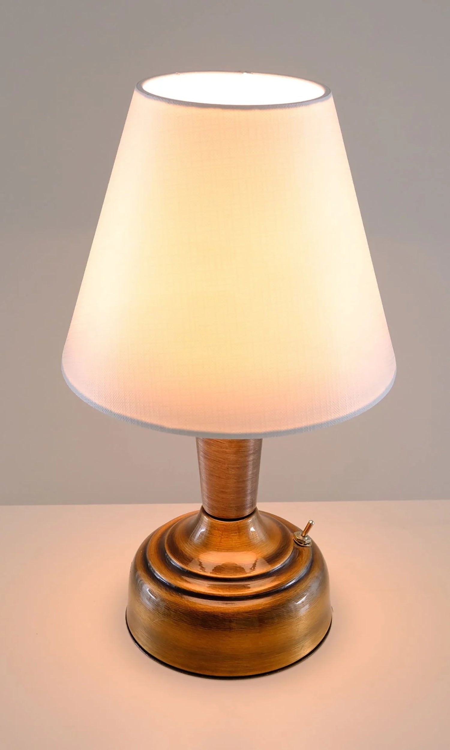 11-inch Vintage Copper Cordless LED Table Lamp