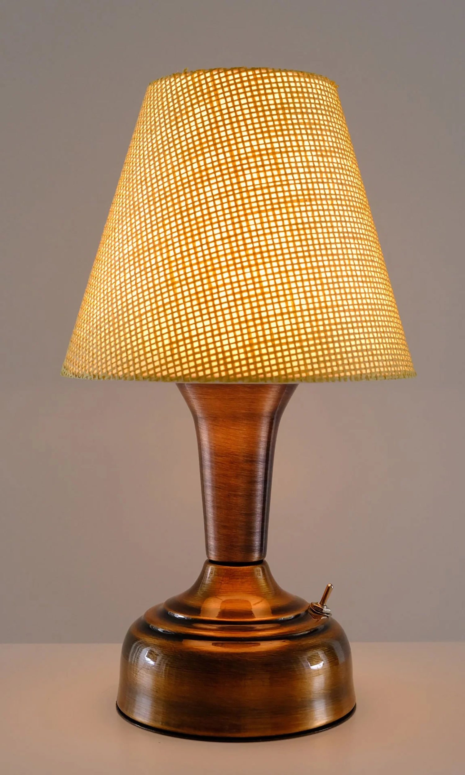 11-inch Vintage Copper Cordless LED Table Lamp