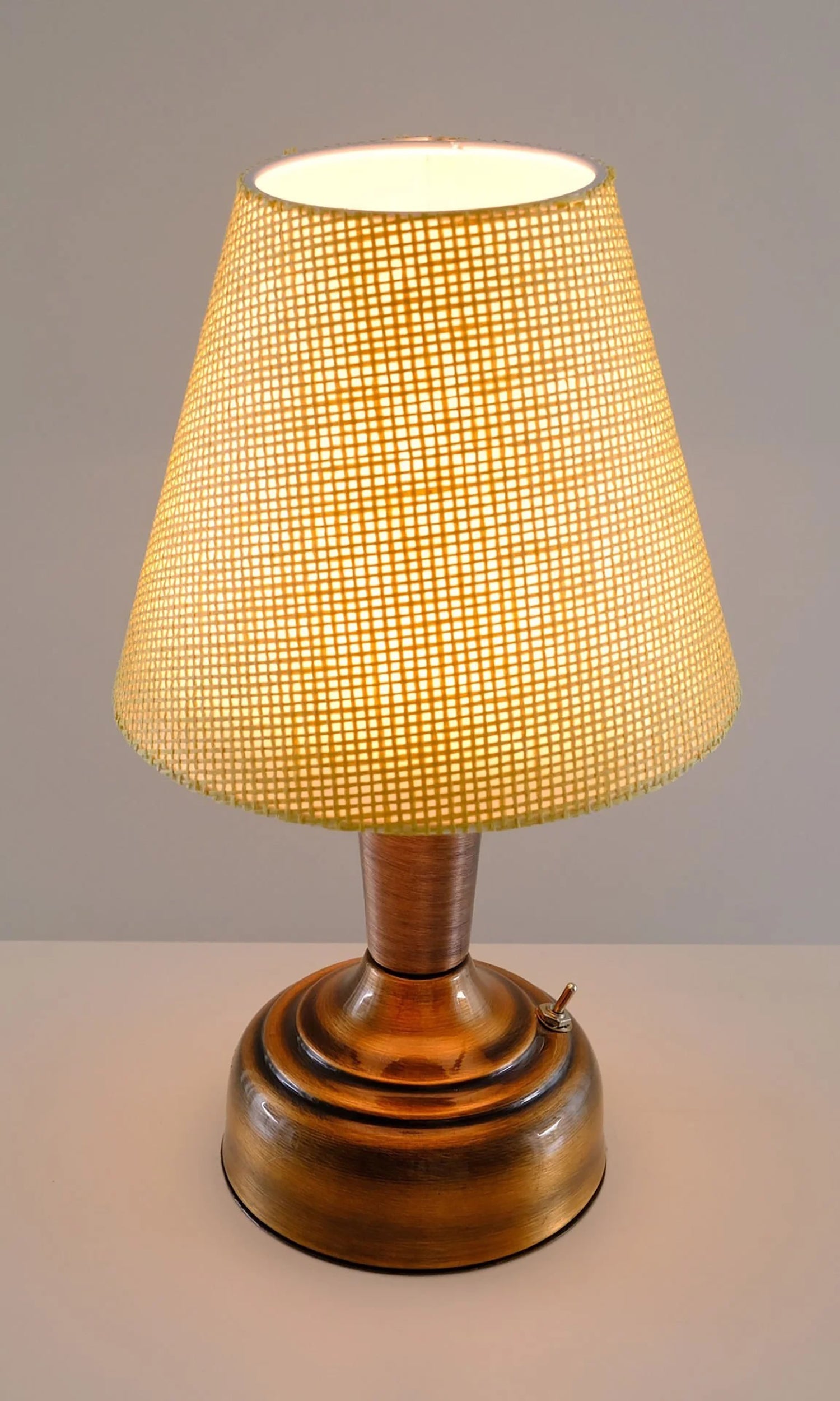 11-inch Vintage Copper Cordless LED Table Lamp