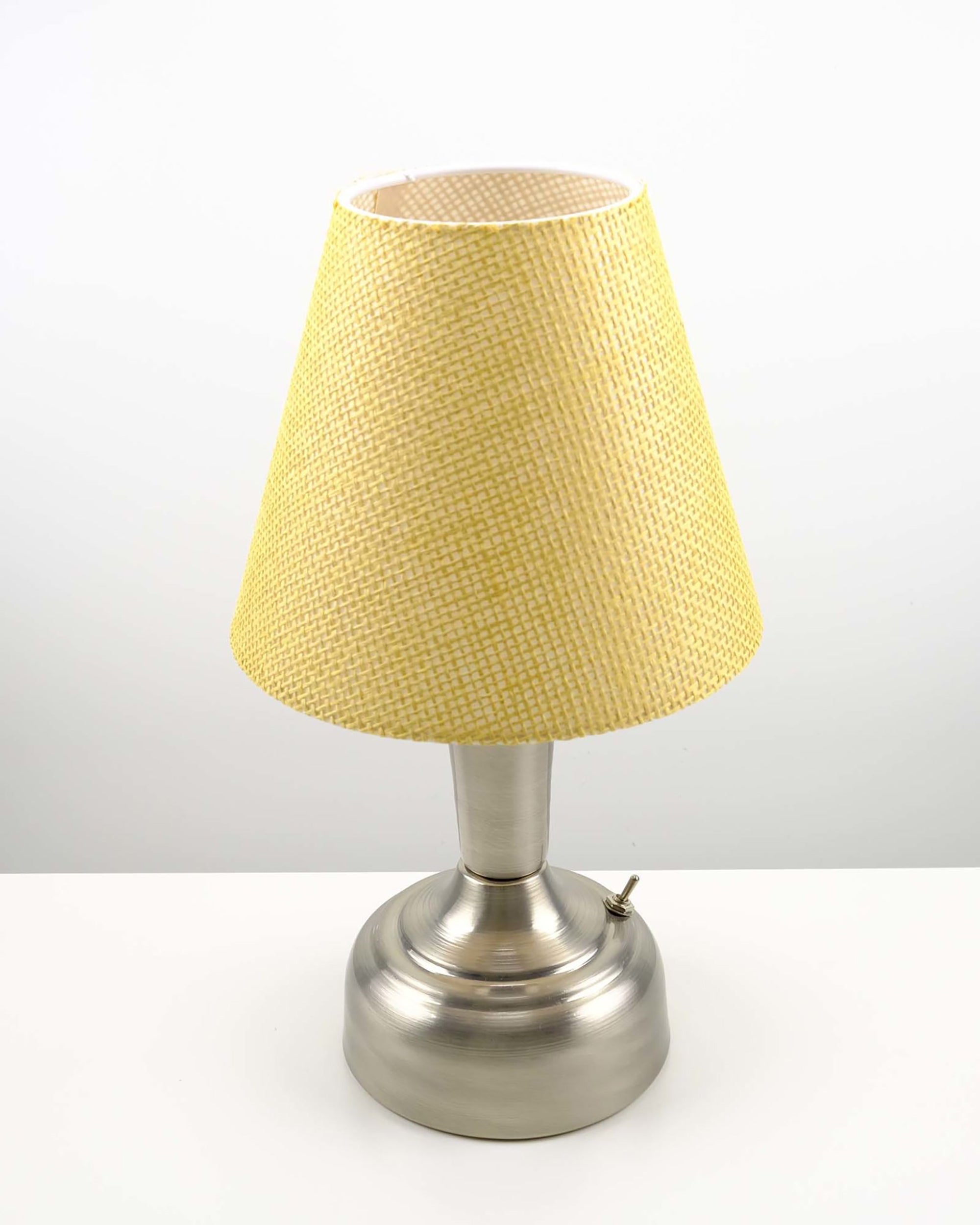 11-inch Vintage Silver Cordless LED Table Lamp