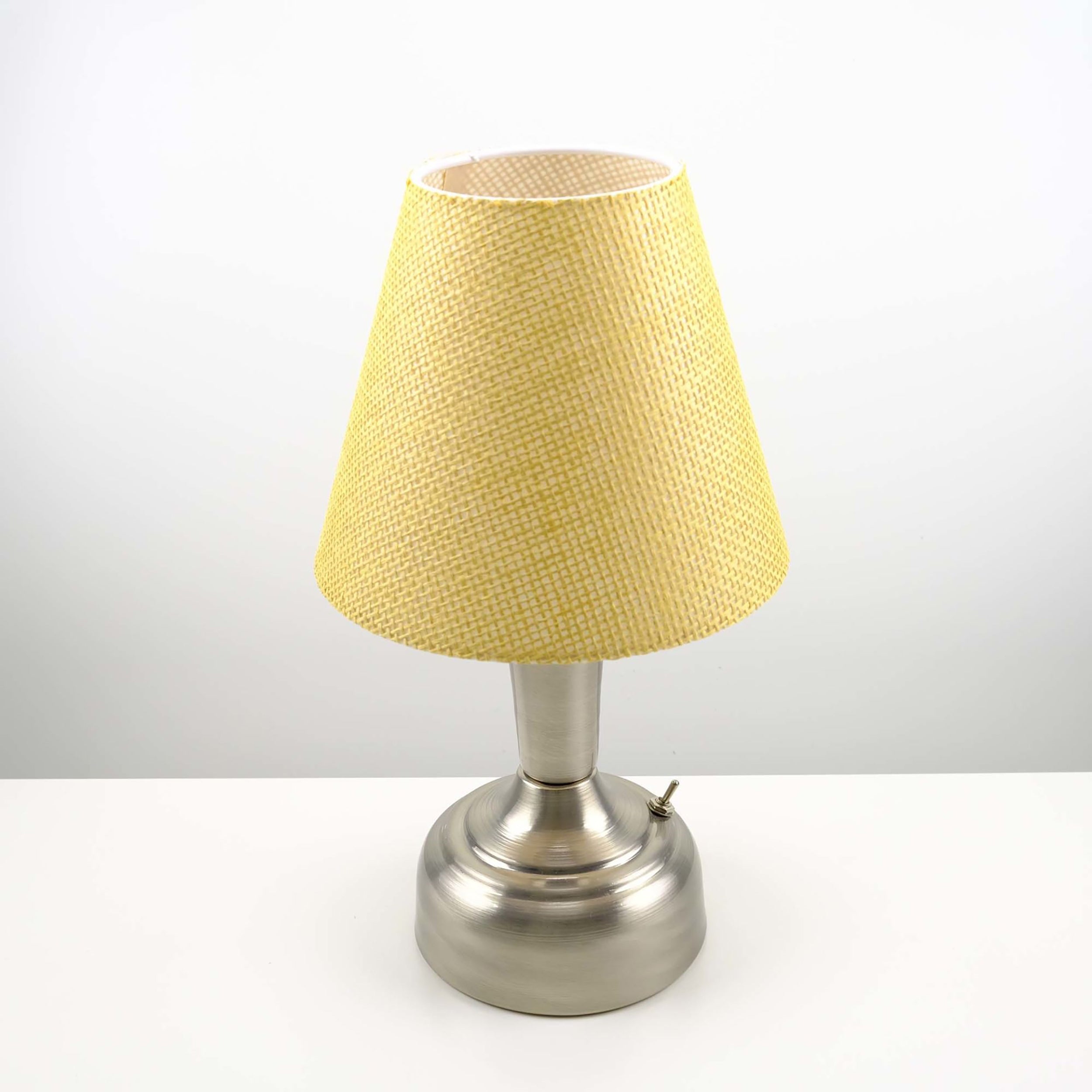 11-inch Vintage Silver Cordless LED Table Lamp